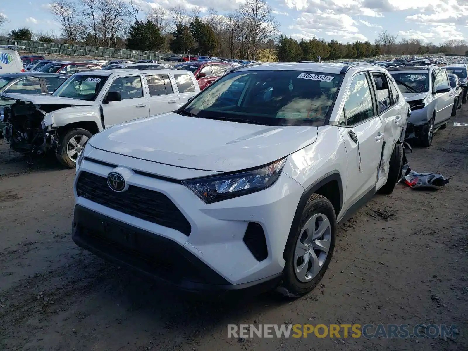 2 Фотография поврежденного автомобиля JTMF1RFV8KD003710 TOYOTA RAV4 2019