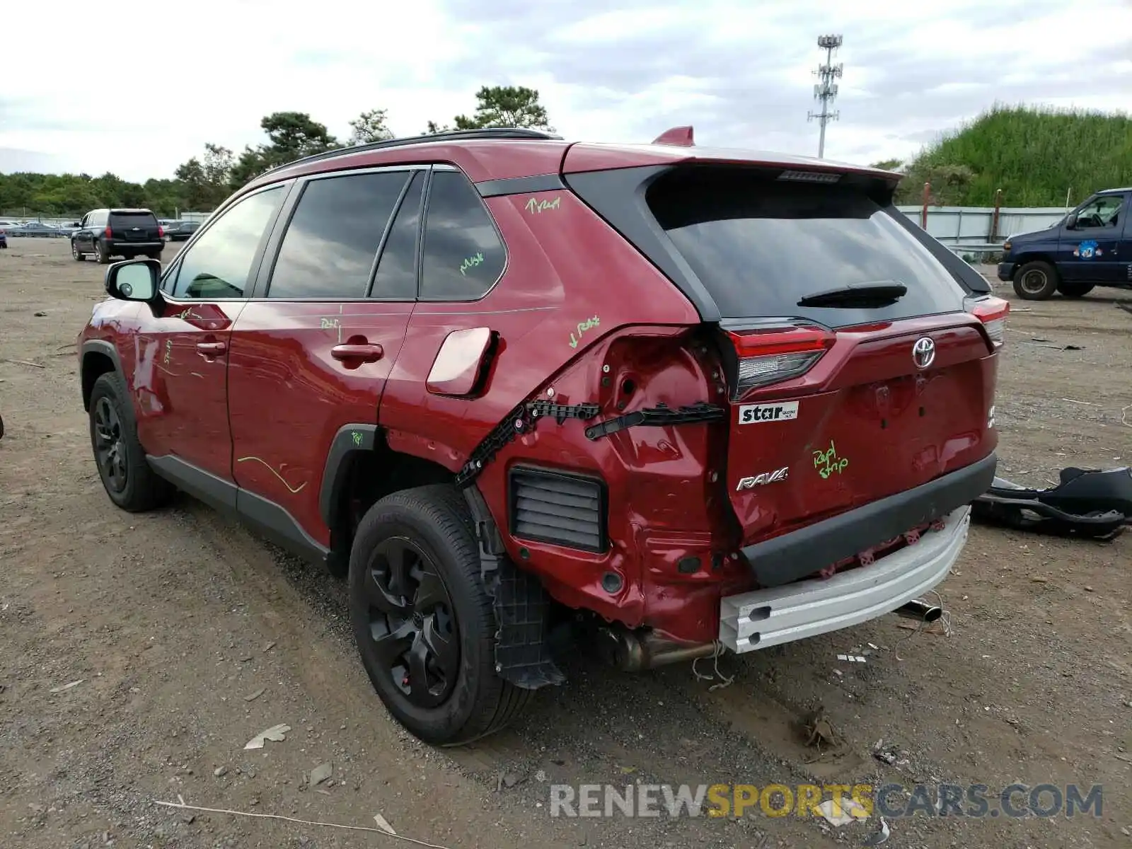 3 Photograph of a damaged car JTMF1RFV8KD010933 TOYOTA RAV4 2019