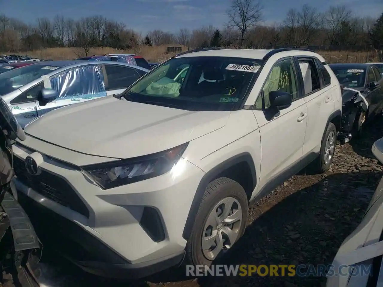 2 Photograph of a damaged car JTMF1RFV8KJ013493 TOYOTA RAV4 2019