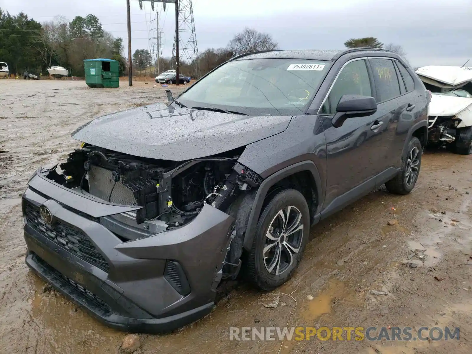 2 Photograph of a damaged car JTMF1RFV8KJ016507 TOYOTA RAV4 2019