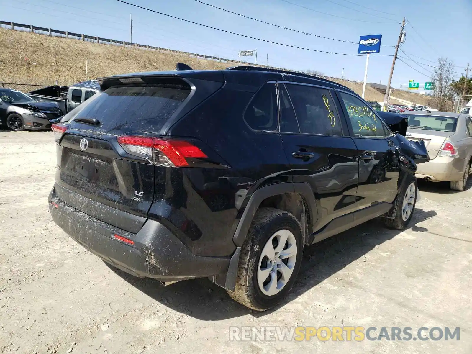 4 Фотография поврежденного автомобиля JTMF1RFV9KD005076 TOYOTA RAV4 2019