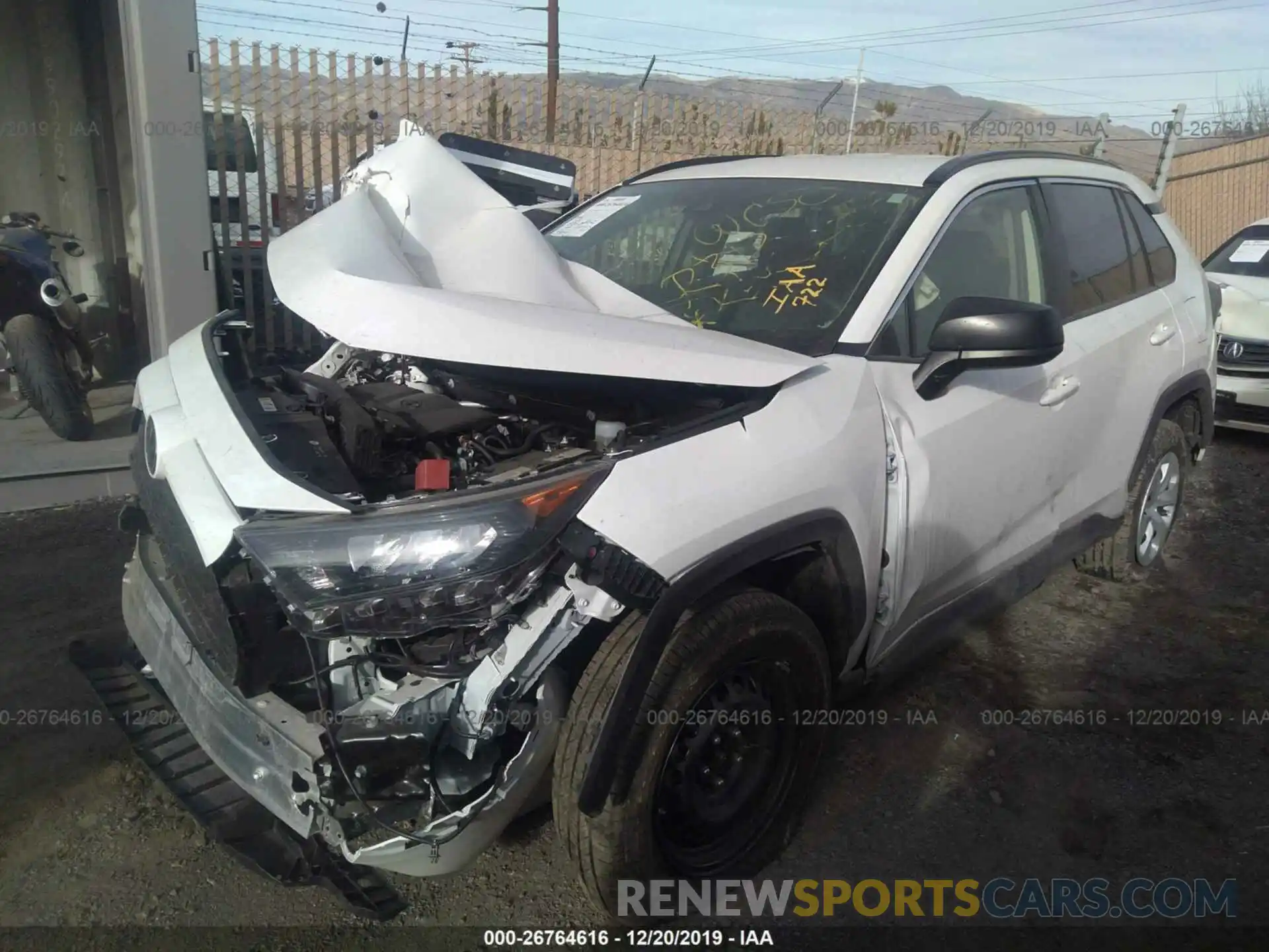 2 Photograph of a damaged car JTMF1RFV9KD029748 TOYOTA RAV4 2019