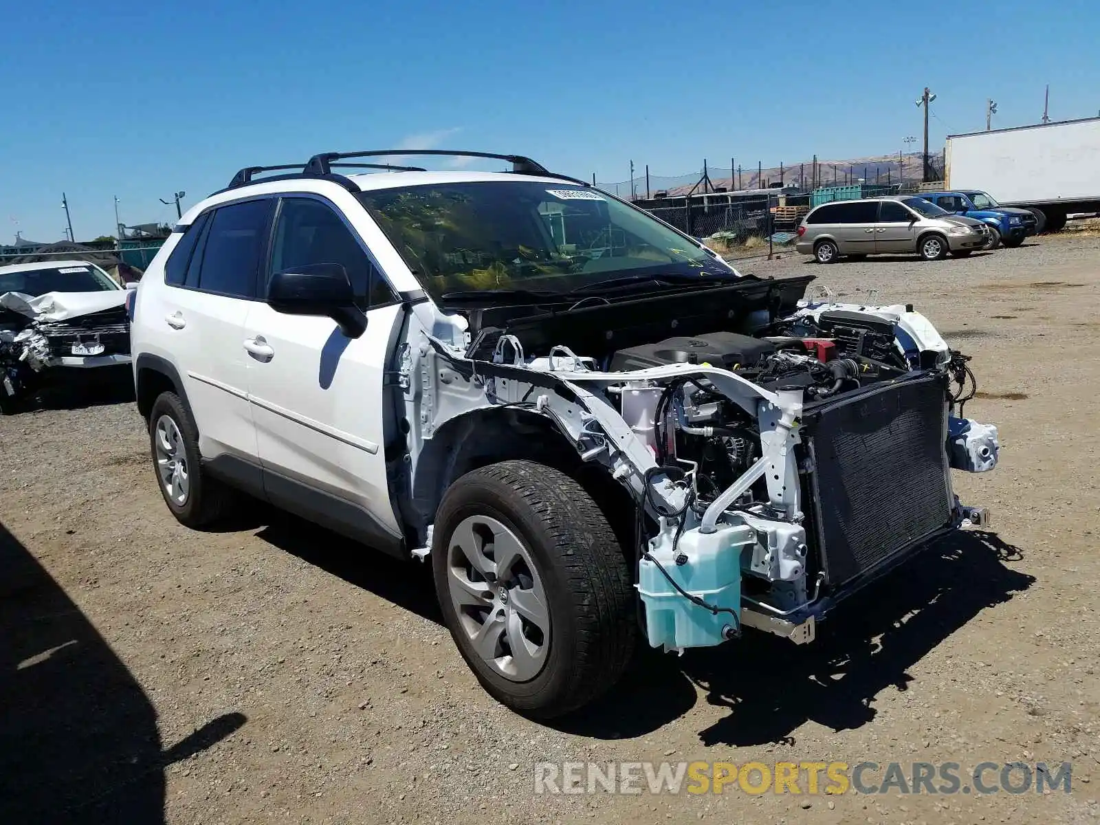 1 Photograph of a damaged car JTMF1RFV9KJ007721 TOYOTA RAV4 2019