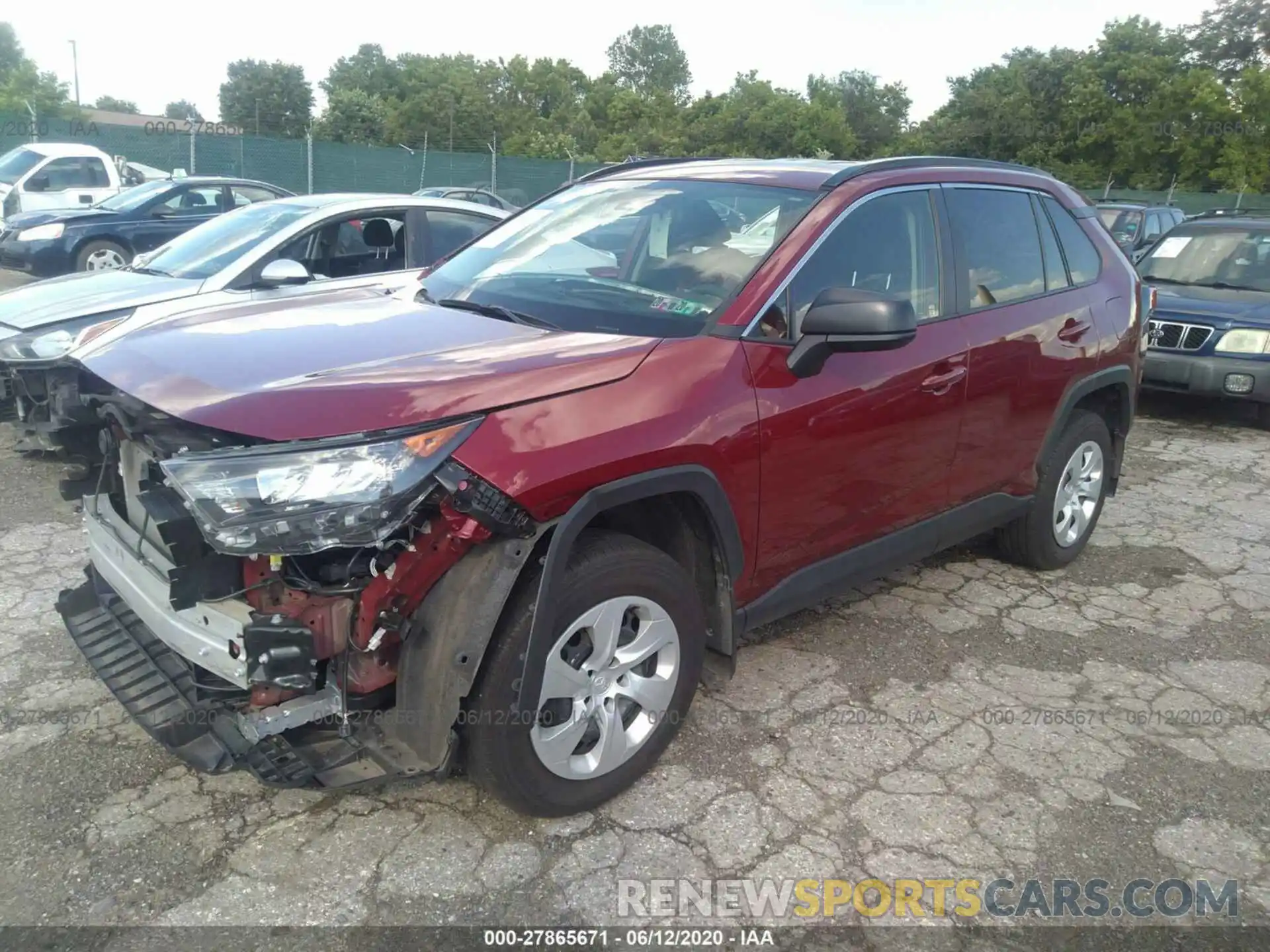 2 Photograph of a damaged car JTMF1RFVXKD002638 TOYOTA RAV4 2019