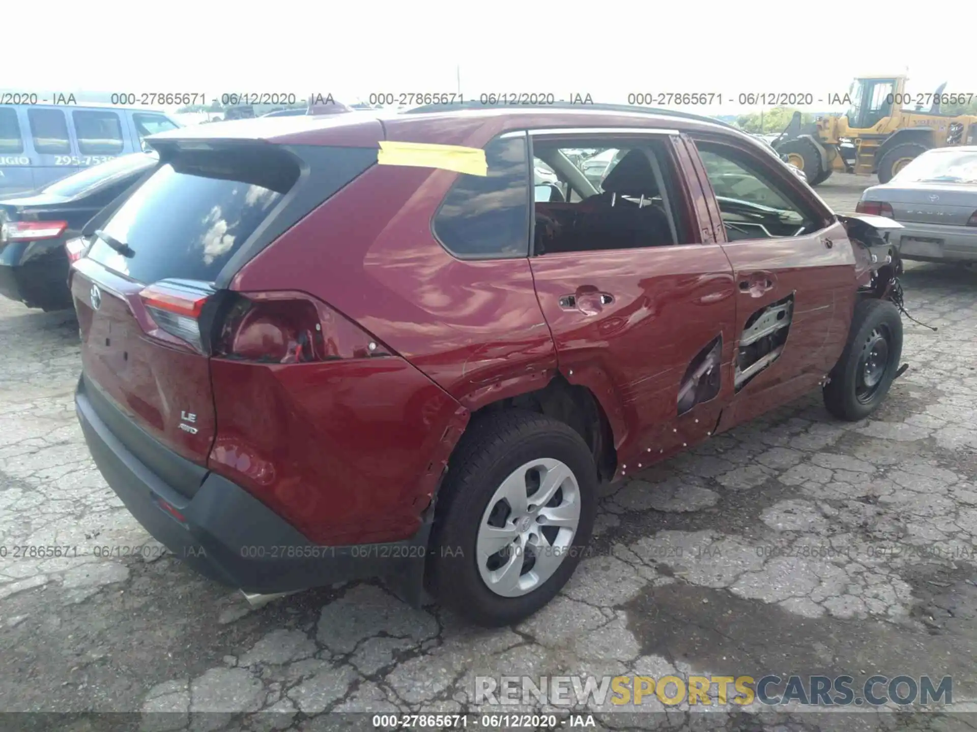 4 Photograph of a damaged car JTMF1RFVXKD002638 TOYOTA RAV4 2019