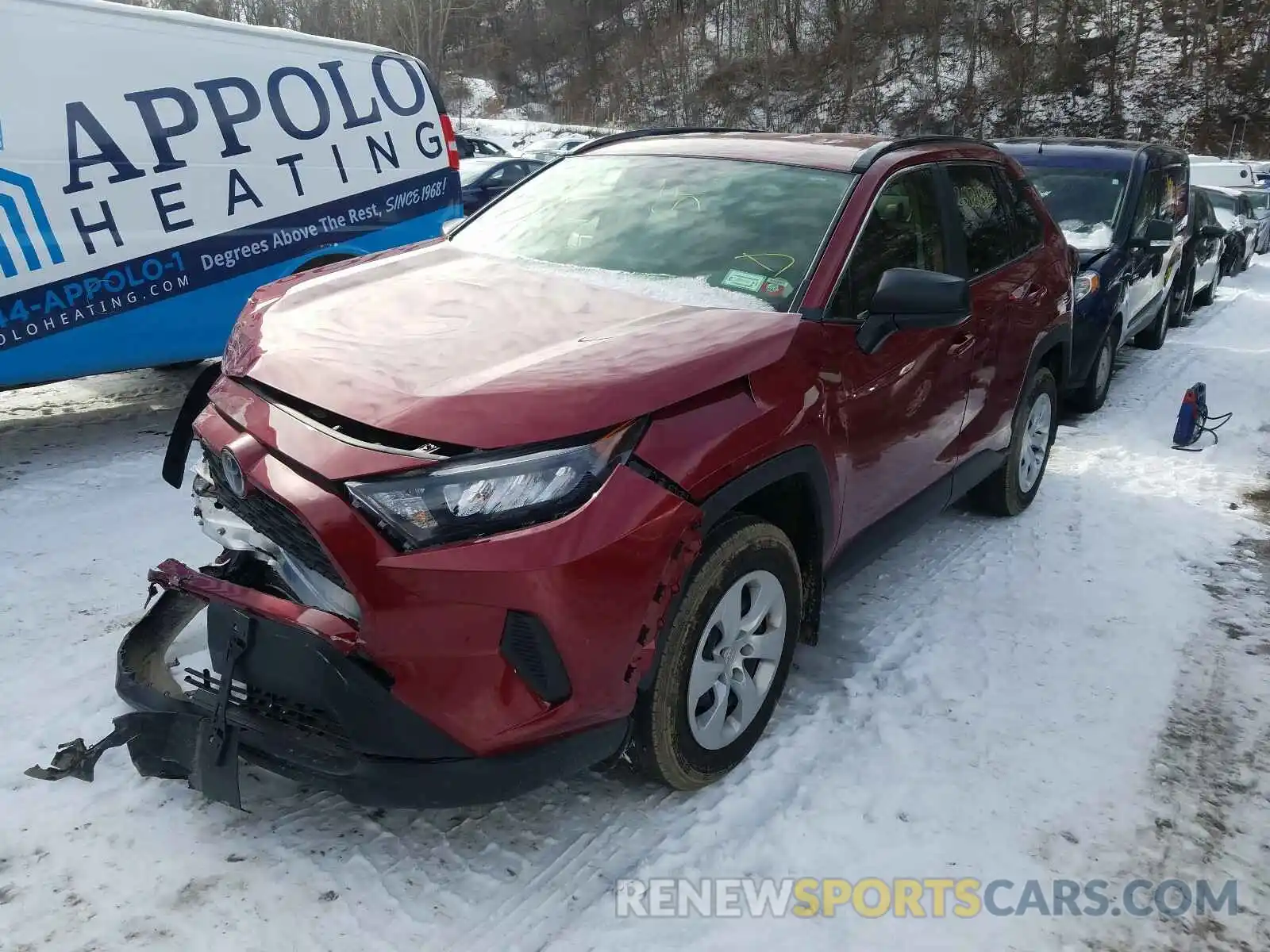 2 Photograph of a damaged car JTMF1RFVXKD011632 TOYOTA RAV4 2019