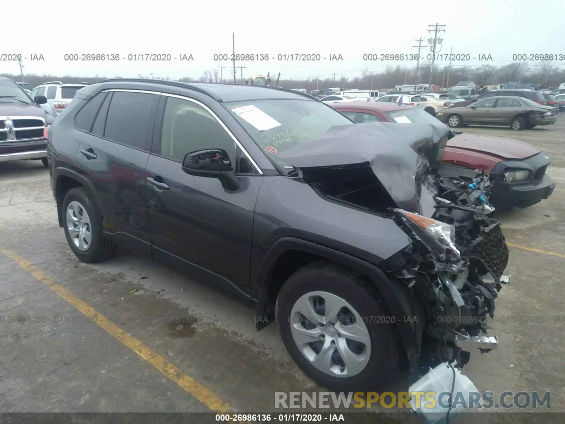 1 Photograph of a damaged car JTMF1RFVXKD015406 TOYOTA RAV4 2019