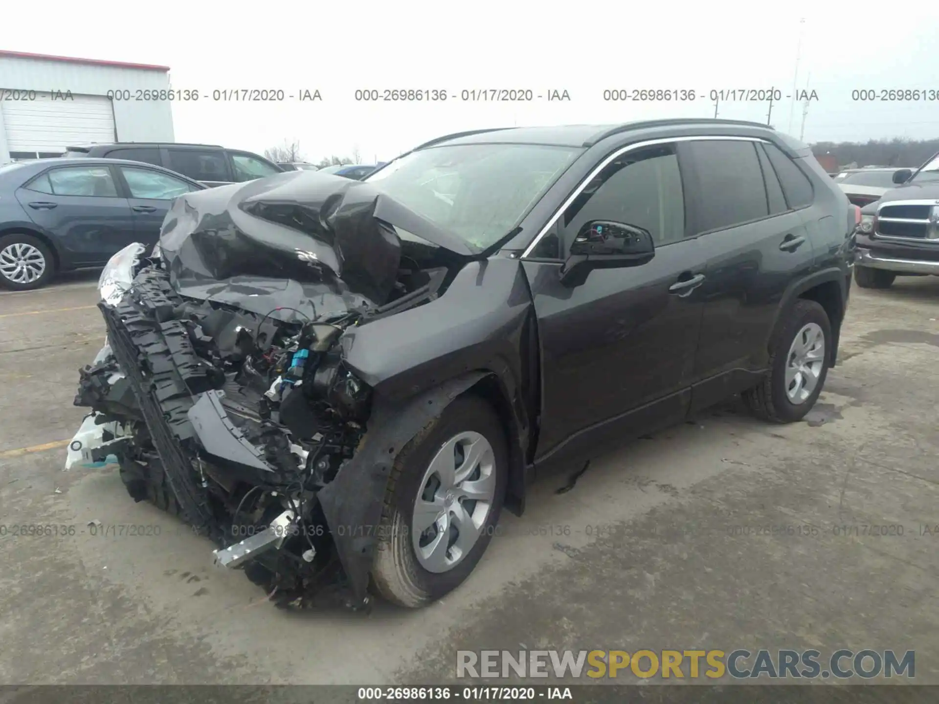 2 Photograph of a damaged car JTMF1RFVXKD015406 TOYOTA RAV4 2019