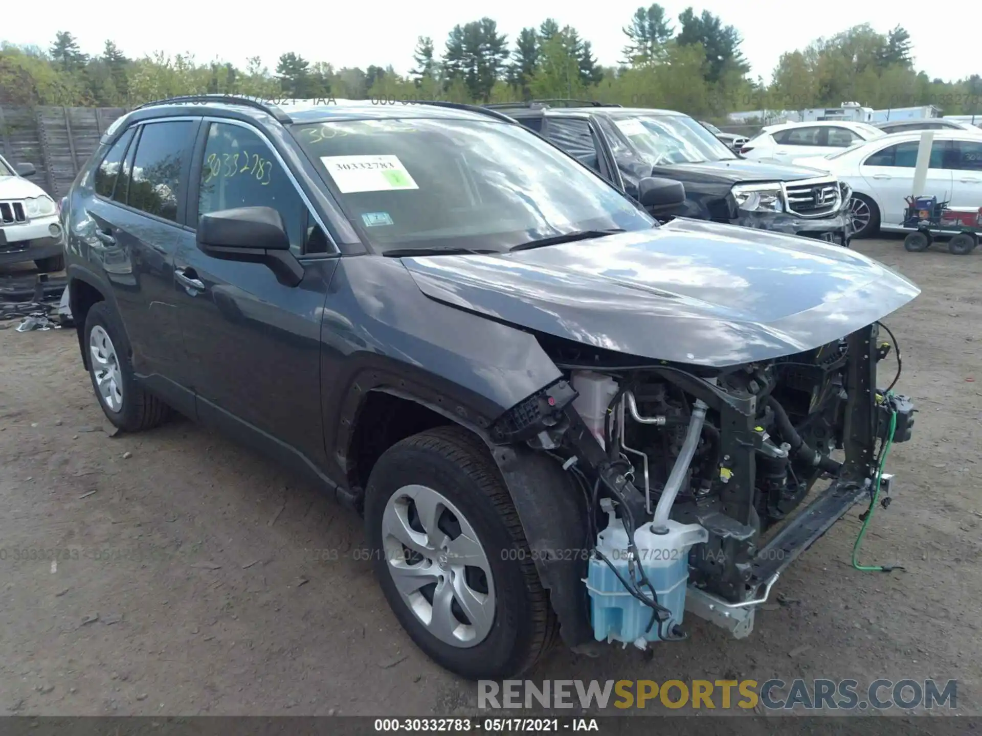 1 Photograph of a damaged car JTMF1RFVXKD018483 TOYOTA RAV4 2019