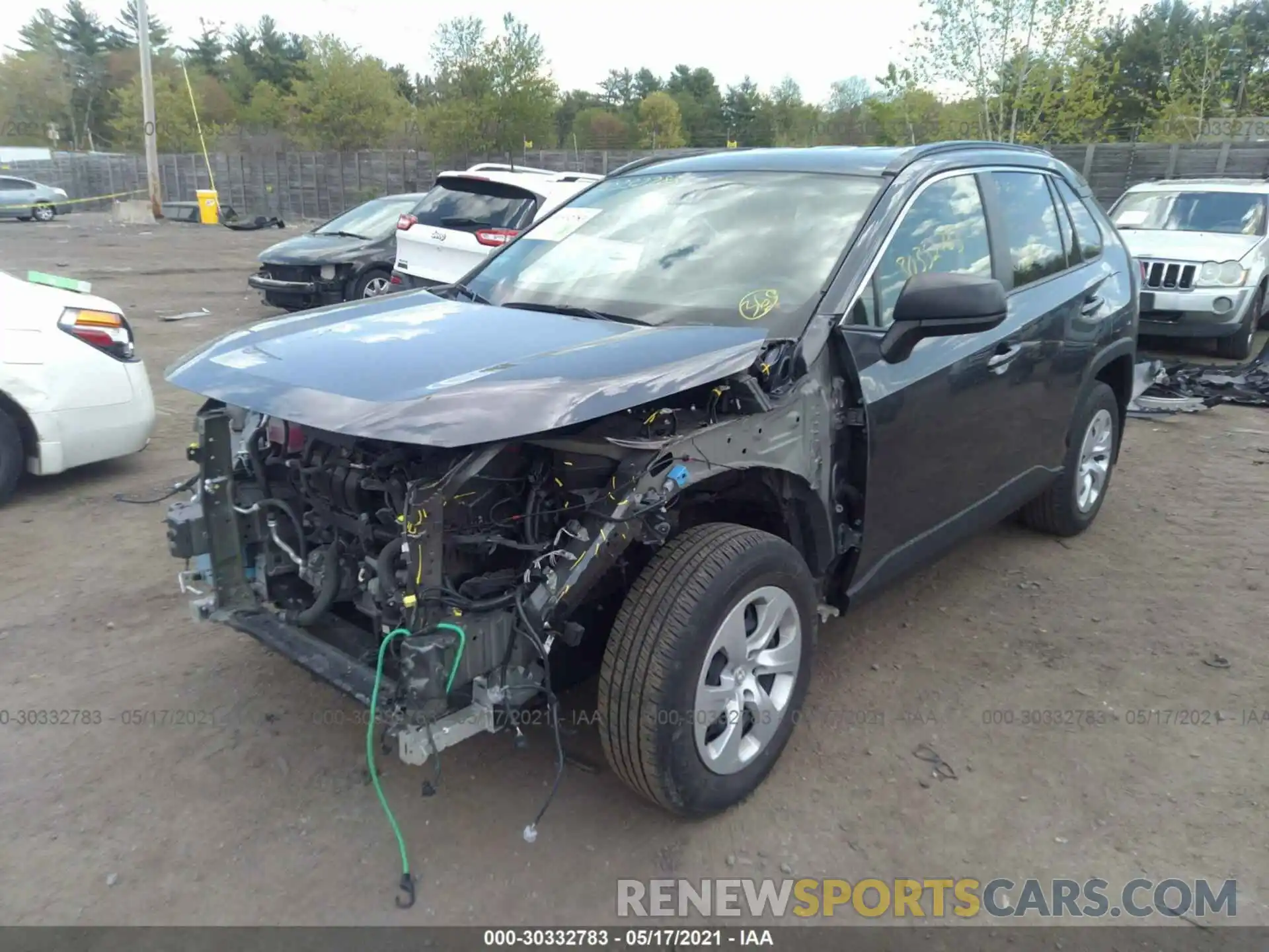 2 Фотография поврежденного автомобиля JTMF1RFVXKD018483 TOYOTA RAV4 2019