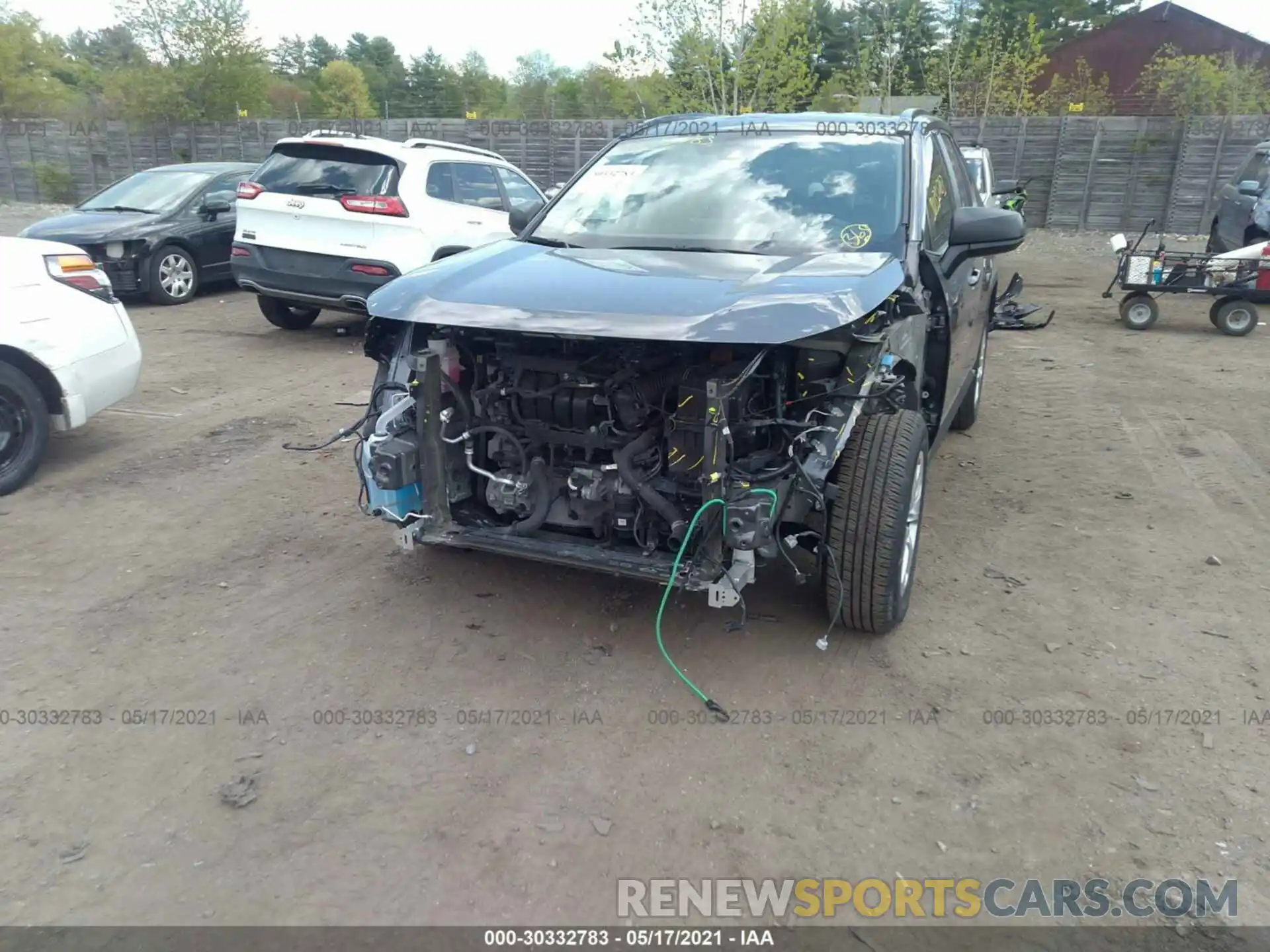 6 Photograph of a damaged car JTMF1RFVXKD018483 TOYOTA RAV4 2019