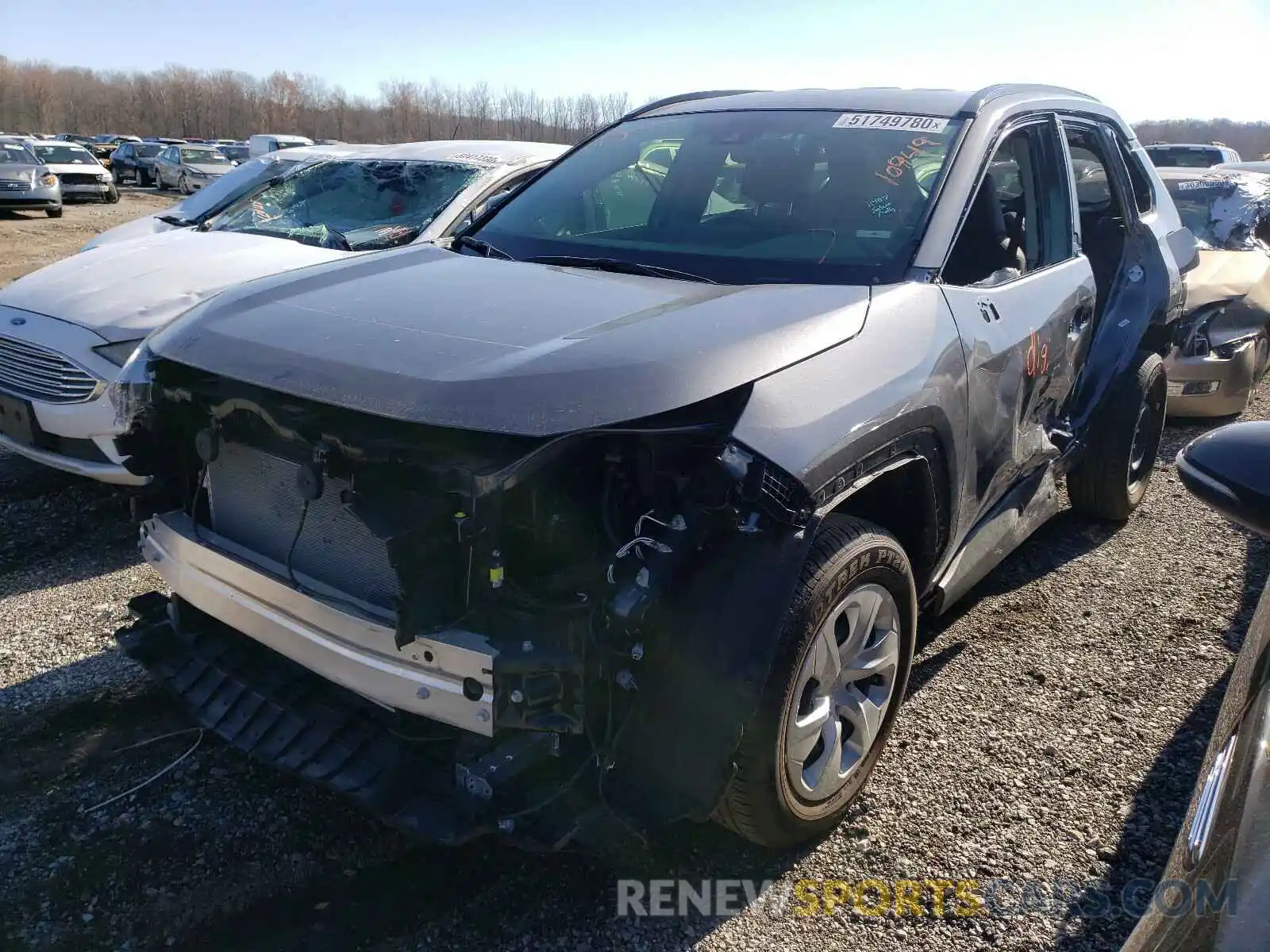 2 Photograph of a damaged car JTMF1RFVXKD032478 TOYOTA RAV4 2019