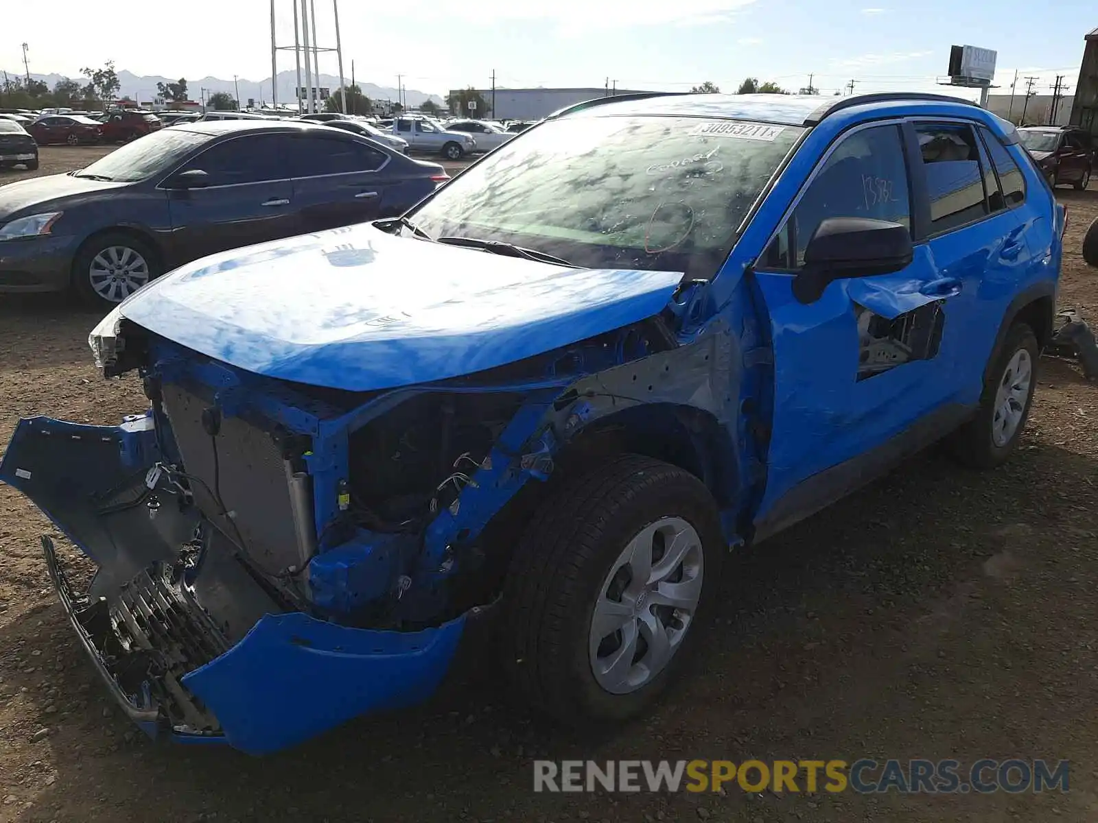 2 Photograph of a damaged car JTMF1RFVXKD034764 TOYOTA RAV4 2019