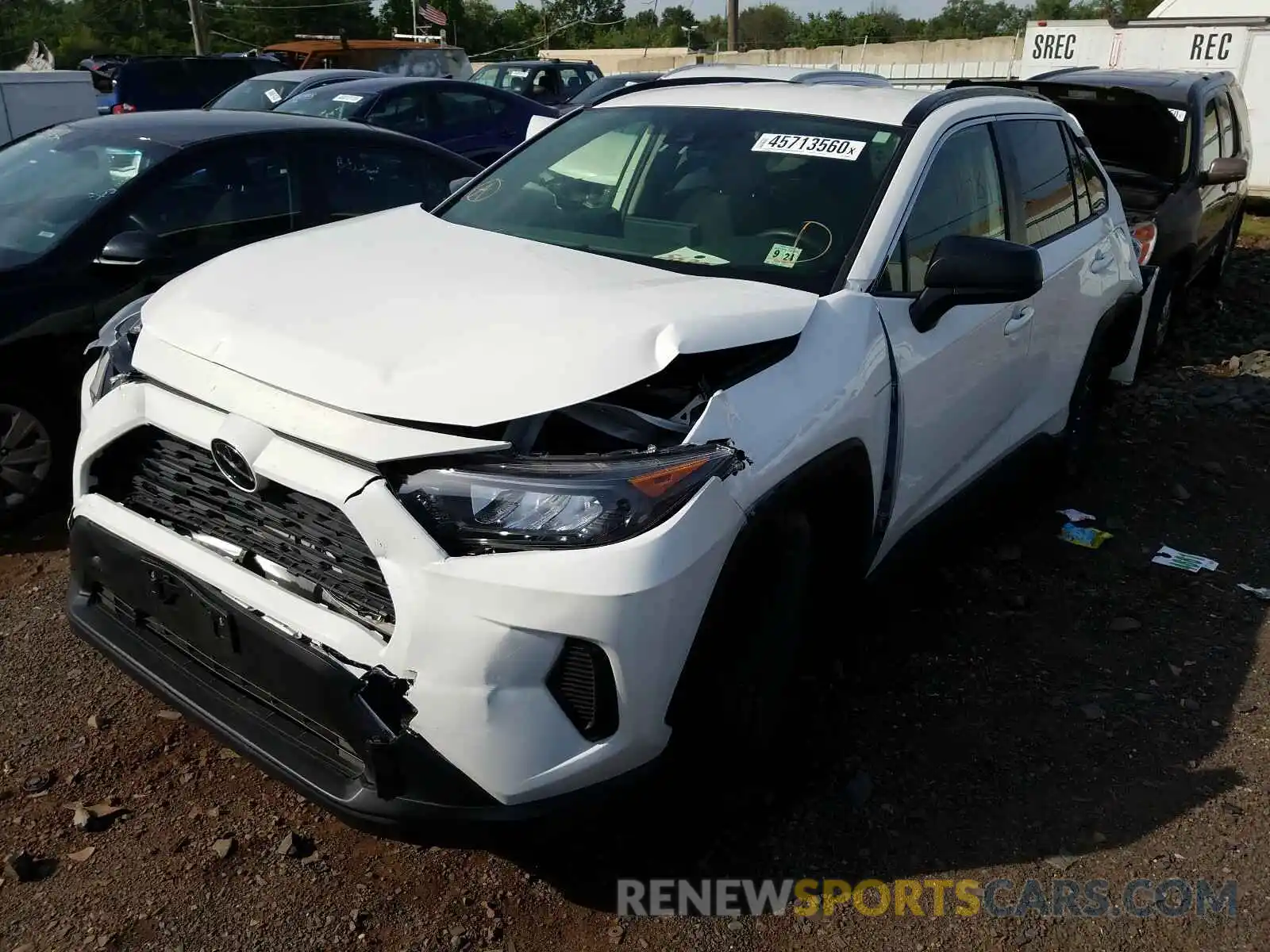 2 Photograph of a damaged car JTMF1RFVXKD038460 TOYOTA RAV4 2019