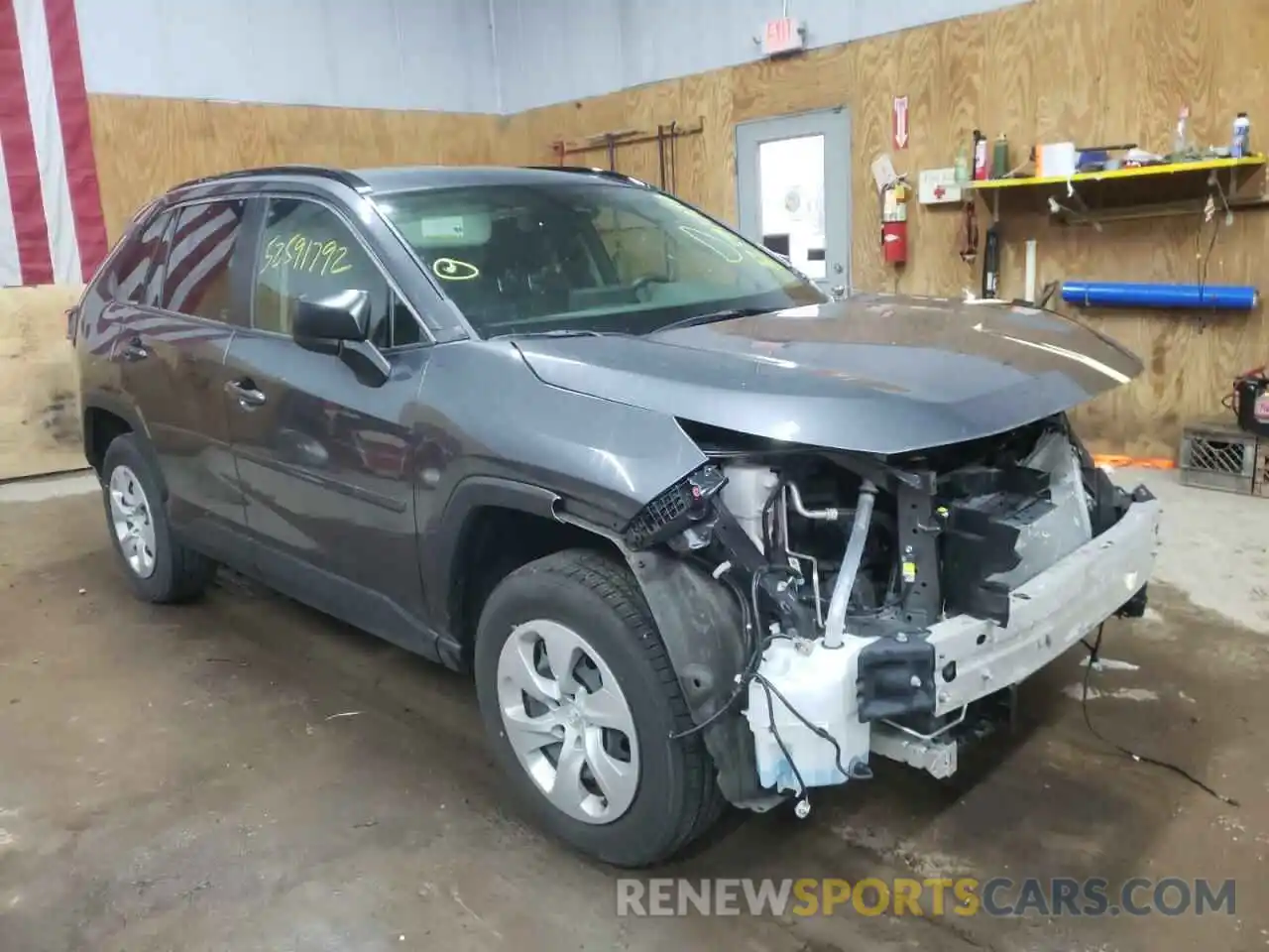 1 Photograph of a damaged car JTMF1RFVXKD045358 TOYOTA RAV4 2019