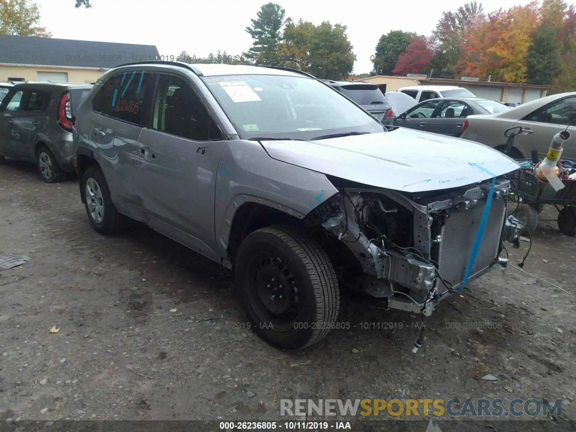 1 Photograph of a damaged car JTMF1RFVXKD508356 TOYOTA RAV4 2019