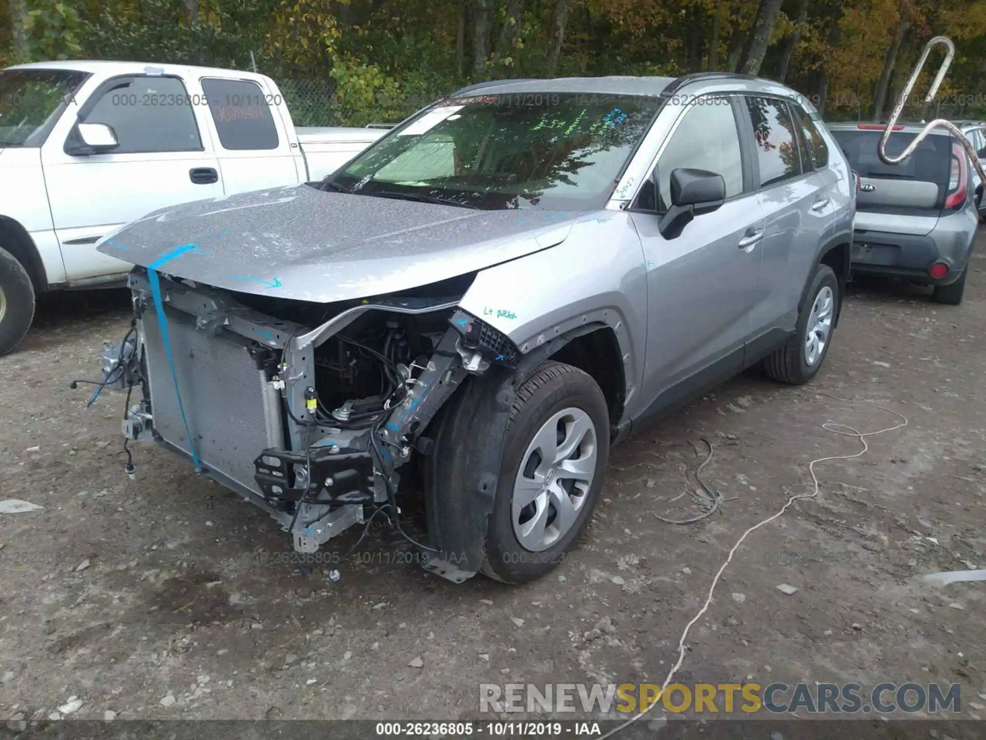 2 Photograph of a damaged car JTMF1RFVXKD508356 TOYOTA RAV4 2019