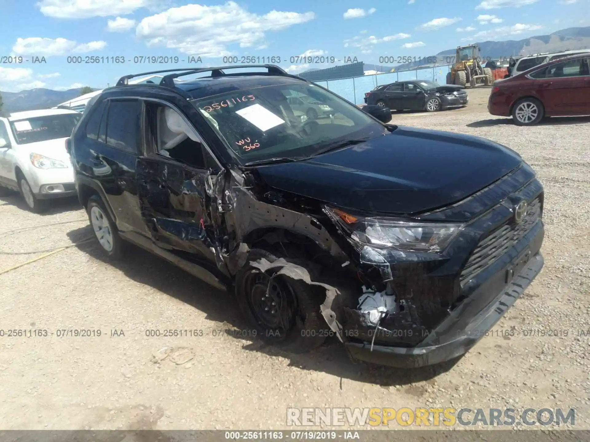 1 Photograph of a damaged car JTMF1RFVXKJ004701 TOYOTA RAV4 2019