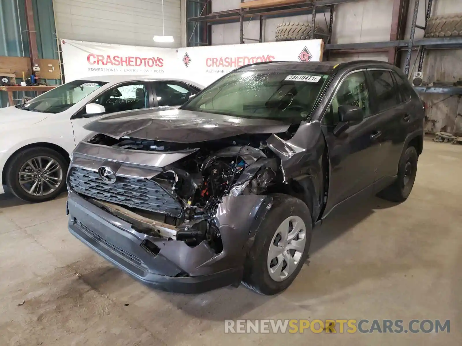 2 Photograph of a damaged car JTMF1RFVXKJ015701 TOYOTA RAV4 2019