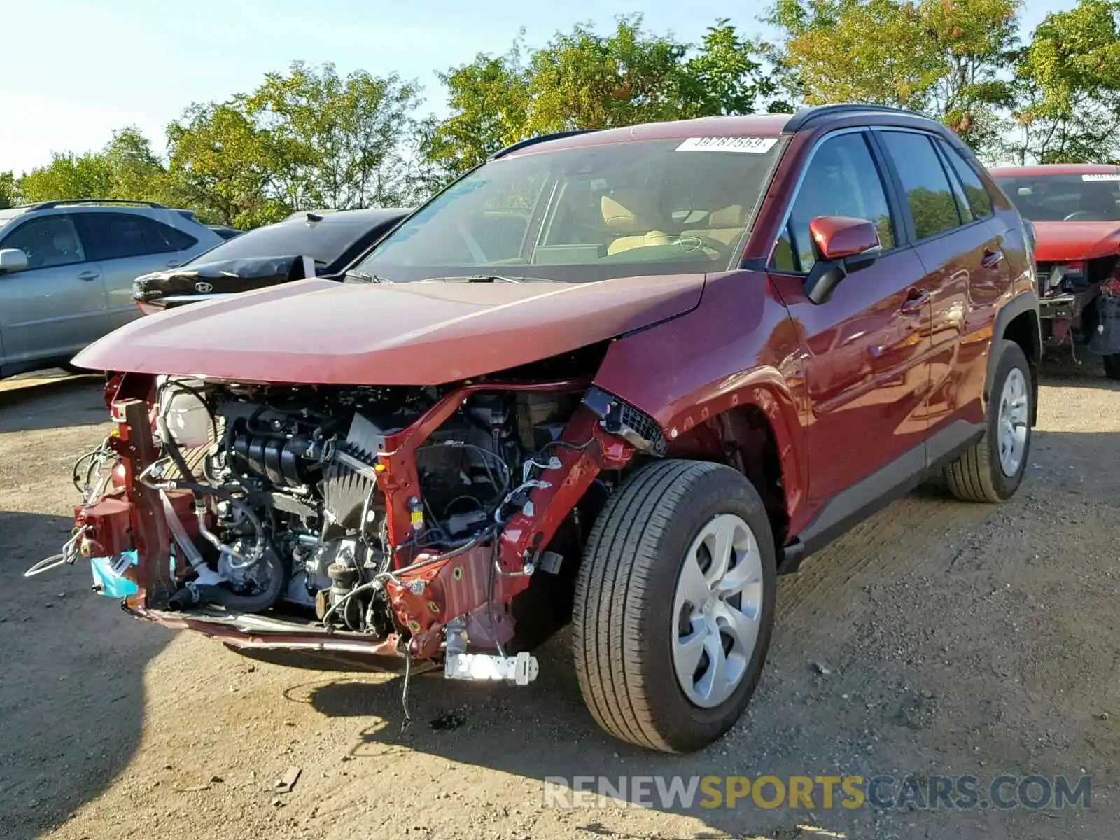 2 Photograph of a damaged car JTMG1RFV0KD008226 TOYOTA RAV4 2019