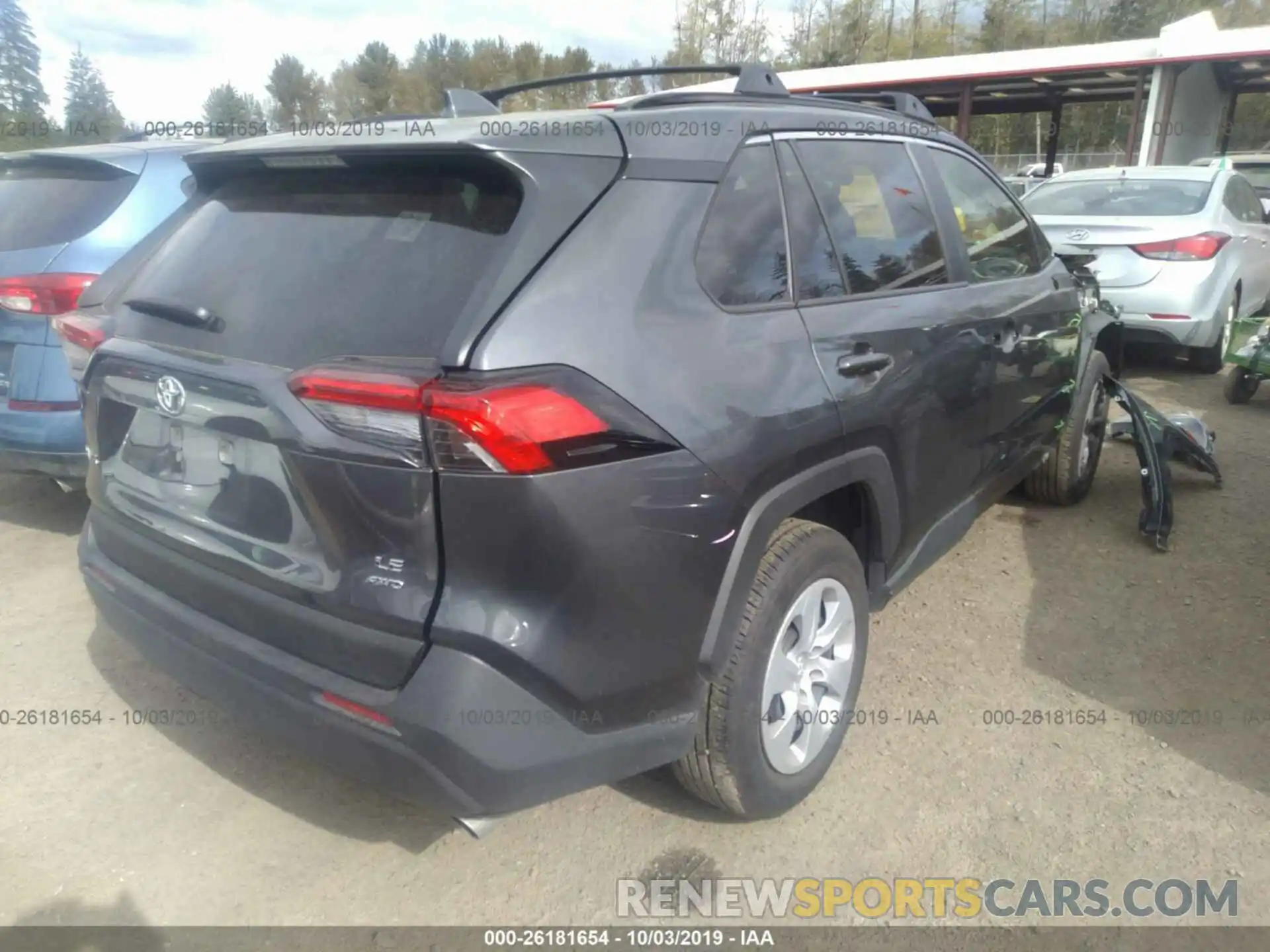 4 Photograph of a damaged car JTMG1RFV0KD020845 TOYOTA RAV4 2019