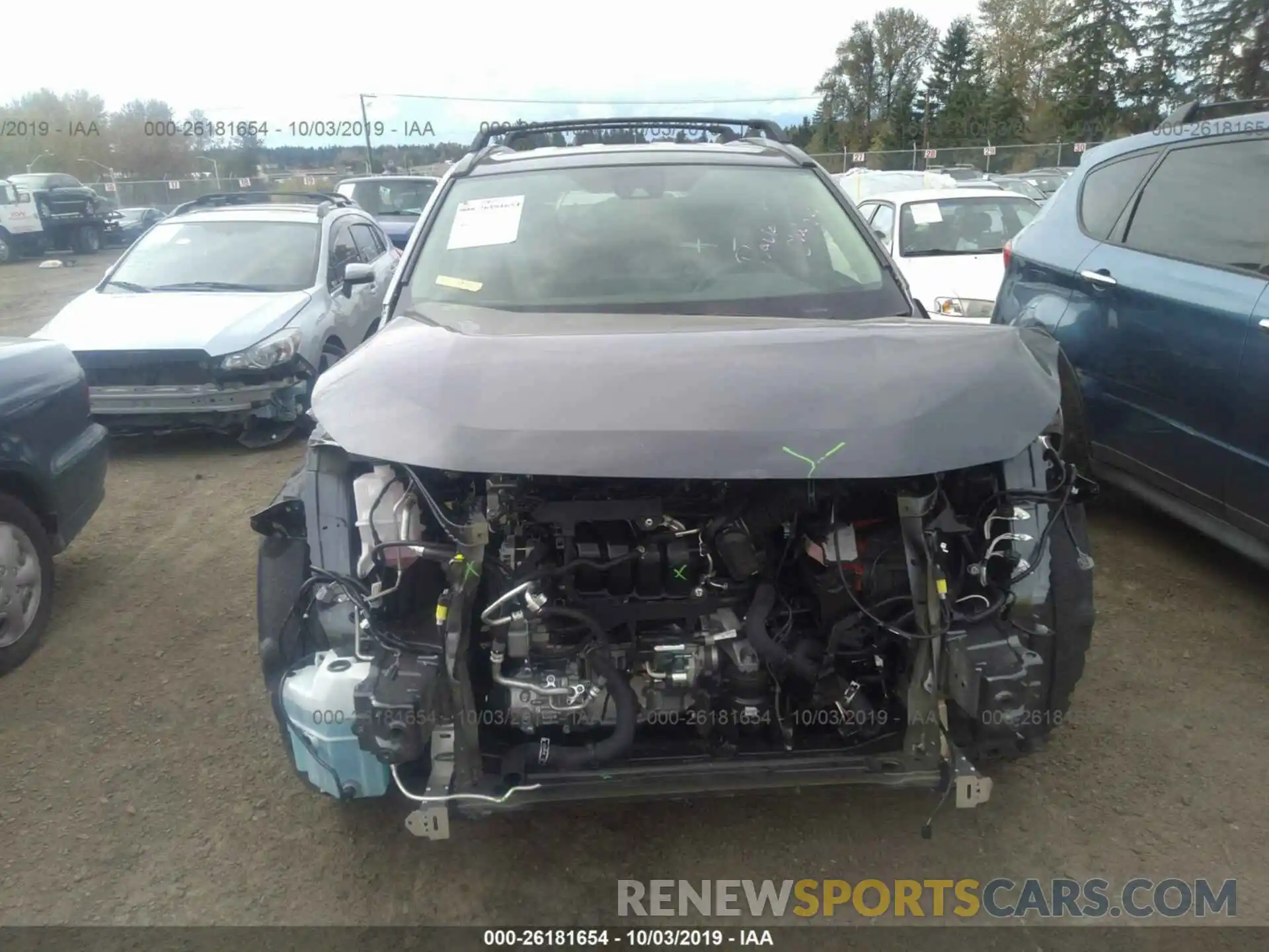 6 Photograph of a damaged car JTMG1RFV0KD020845 TOYOTA RAV4 2019