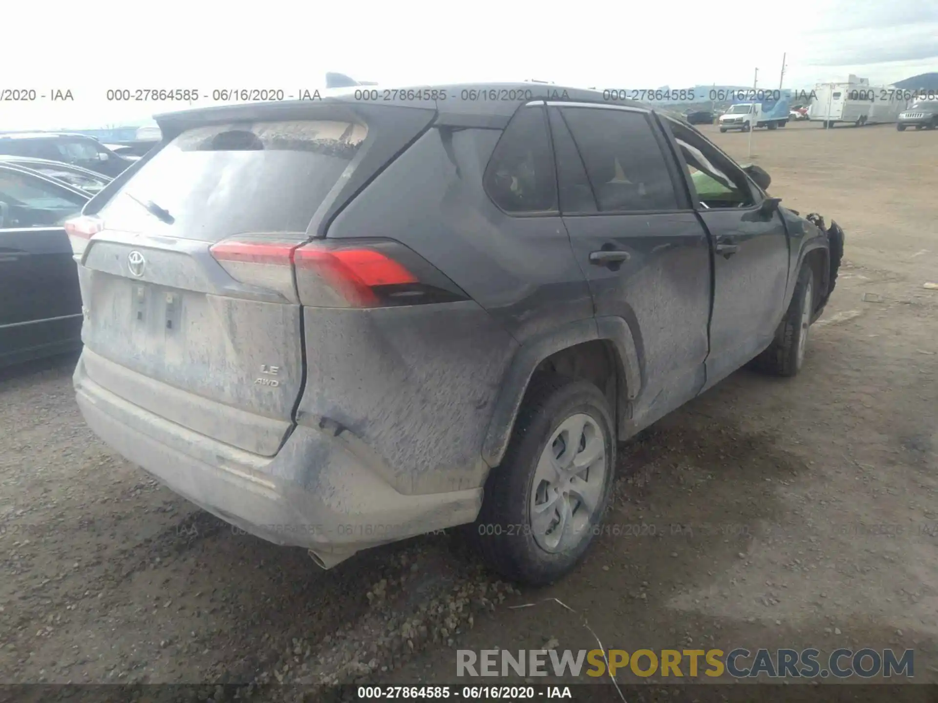 4 Photograph of a damaged car JTMG1RFV0KD031148 TOYOTA RAV4 2019