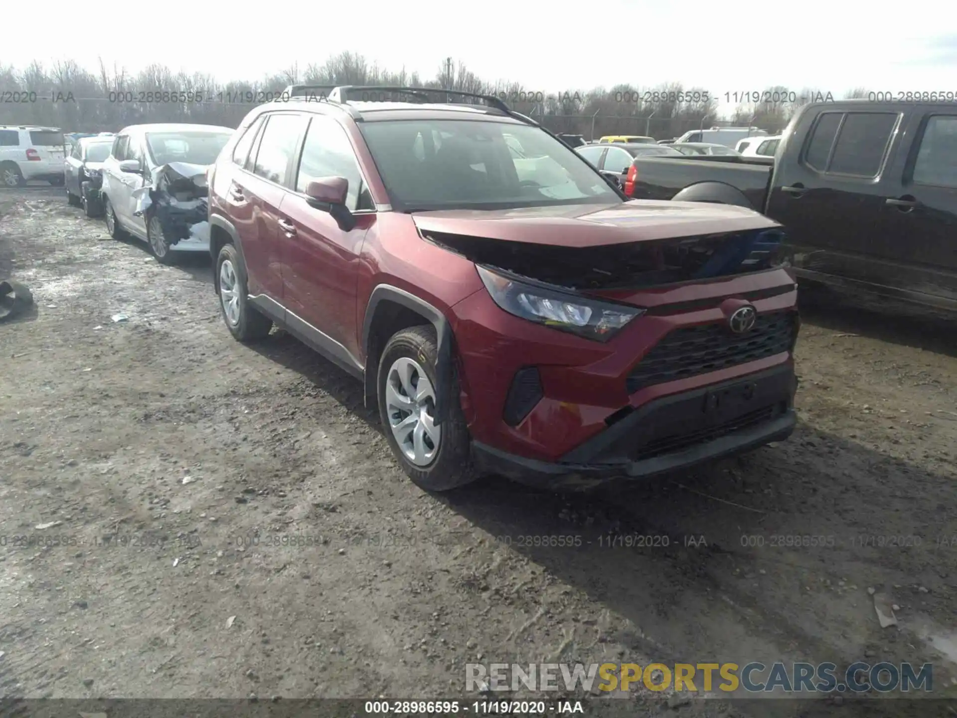 1 Photograph of a damaged car JTMG1RFV0KD502506 TOYOTA RAV4 2019