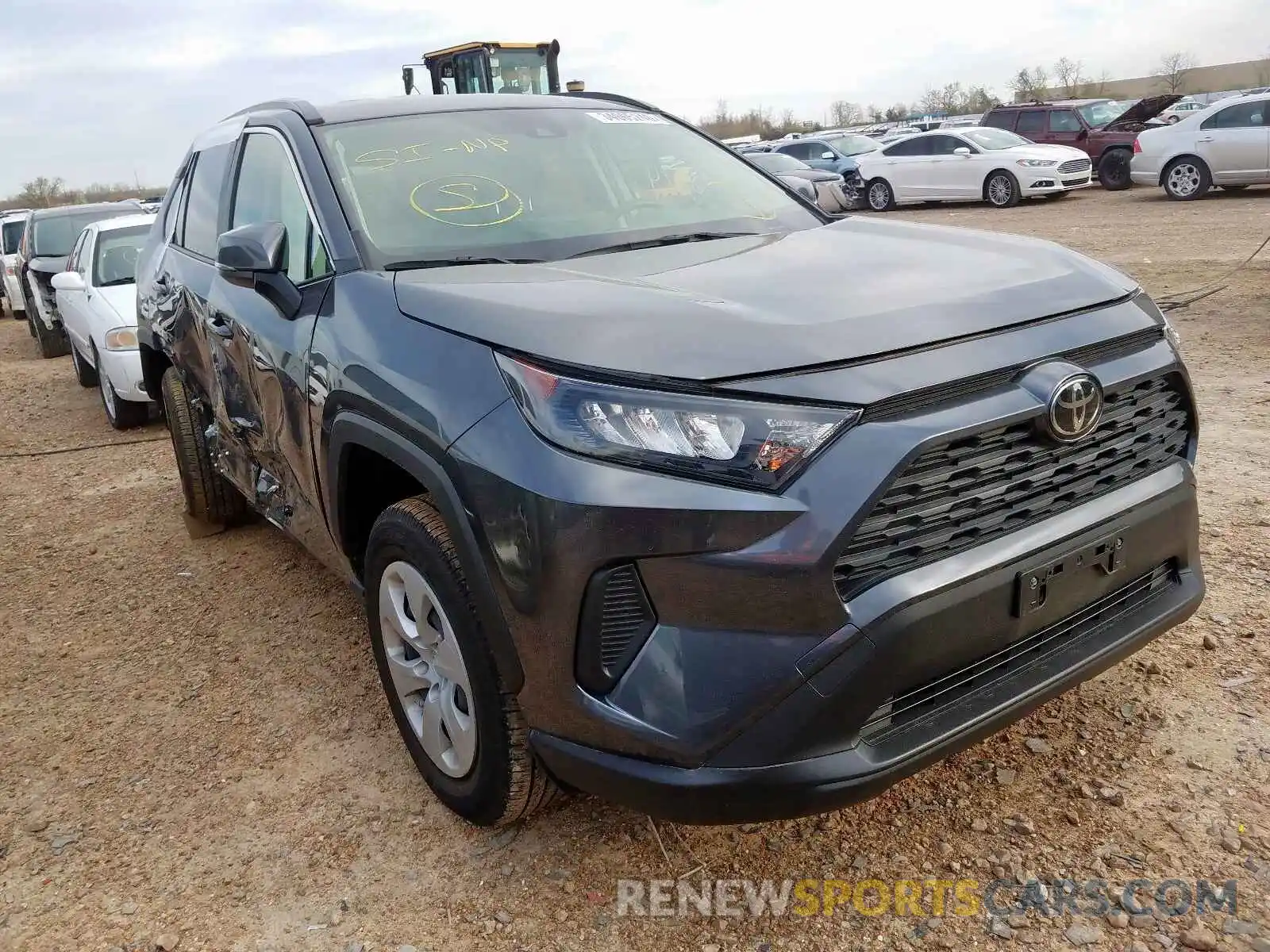 1 Photograph of a damaged car JTMG1RFV0KD504983 TOYOTA RAV4 2019