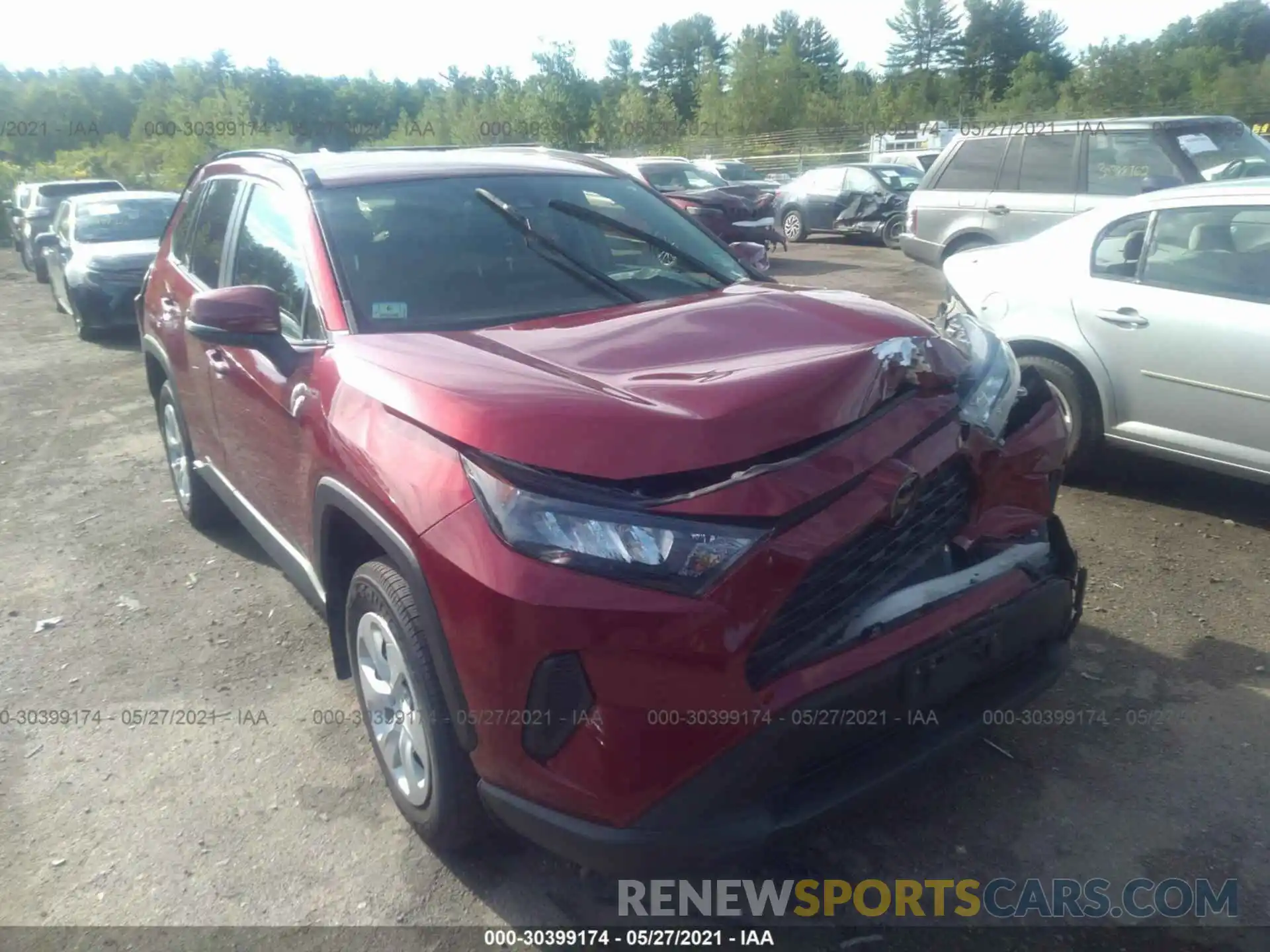 1 Photograph of a damaged car JTMG1RFV0KJ011483 TOYOTA RAV4 2019