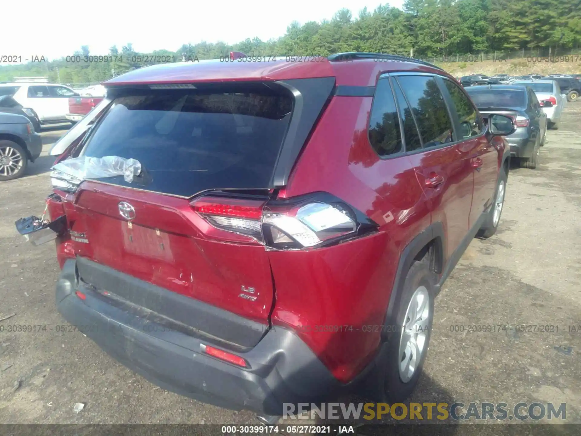 4 Photograph of a damaged car JTMG1RFV0KJ011483 TOYOTA RAV4 2019