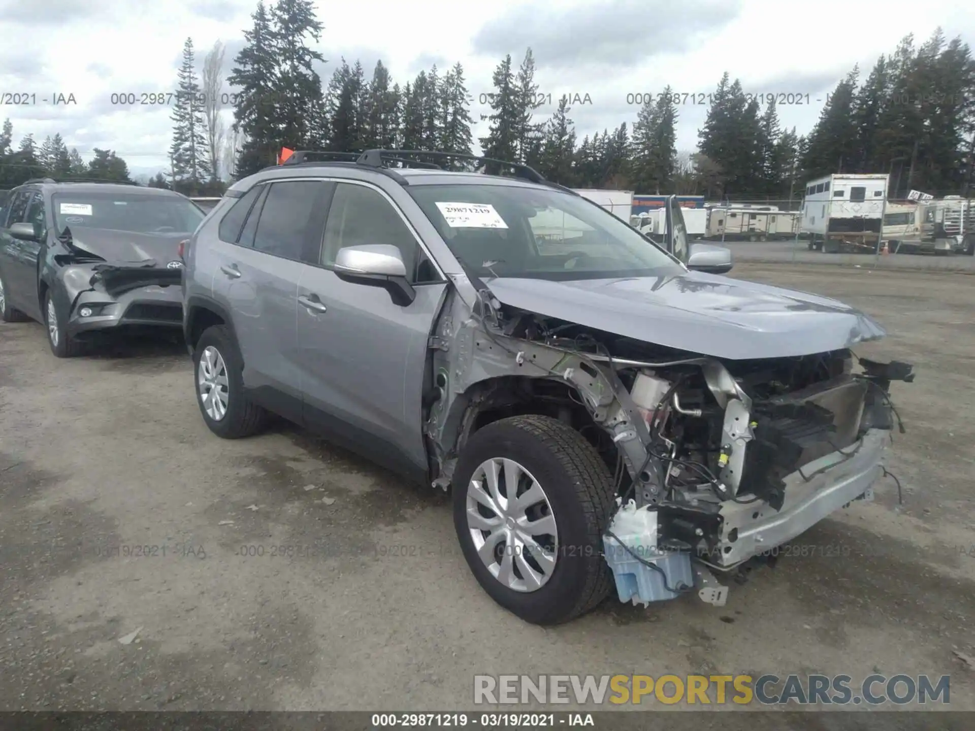 1 Photograph of a damaged car JTMG1RFV1KD003648 TOYOTA RAV4 2019