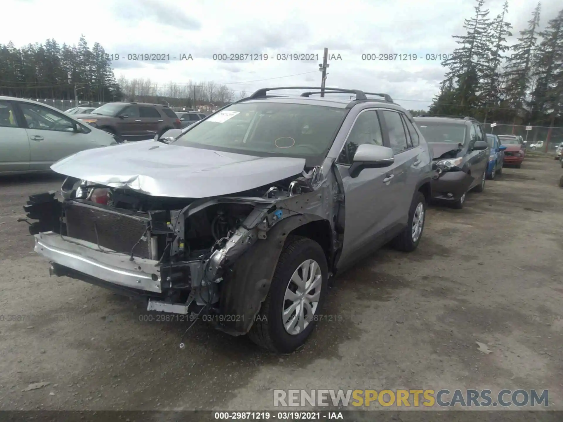 2 Photograph of a damaged car JTMG1RFV1KD003648 TOYOTA RAV4 2019