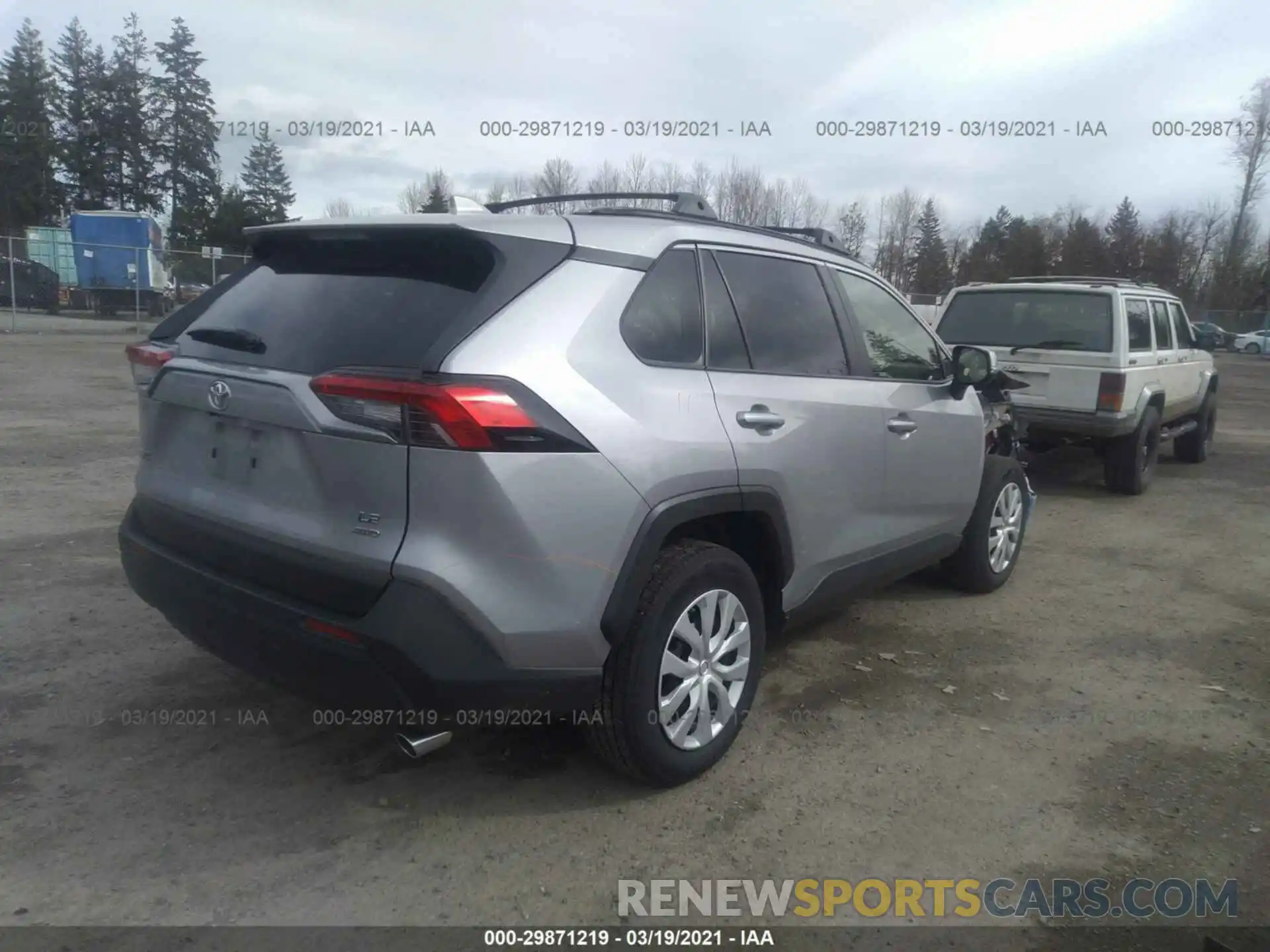 4 Photograph of a damaged car JTMG1RFV1KD003648 TOYOTA RAV4 2019