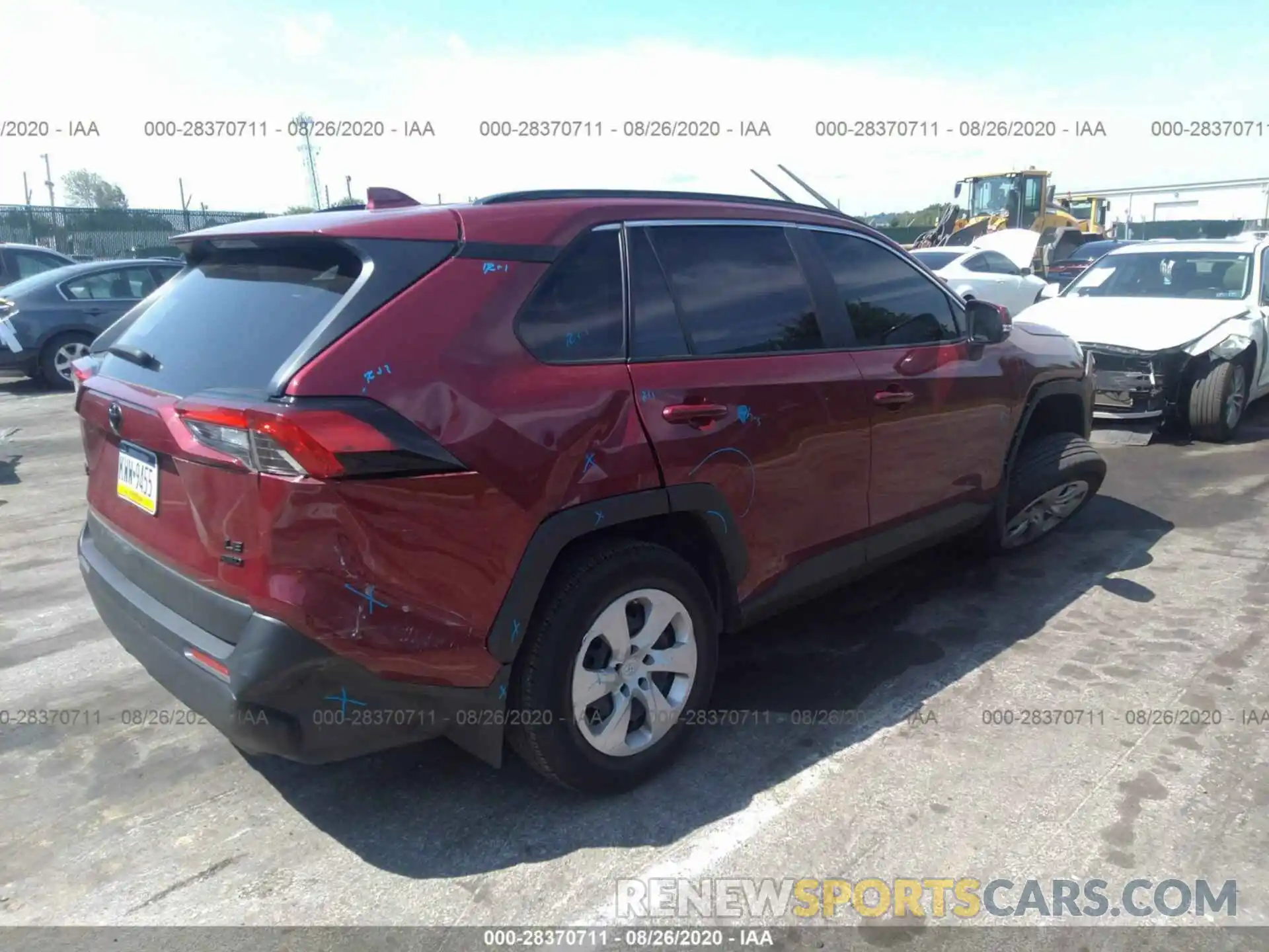 4 Фотография поврежденного автомобиля JTMG1RFV1KD004234 TOYOTA RAV4 2019