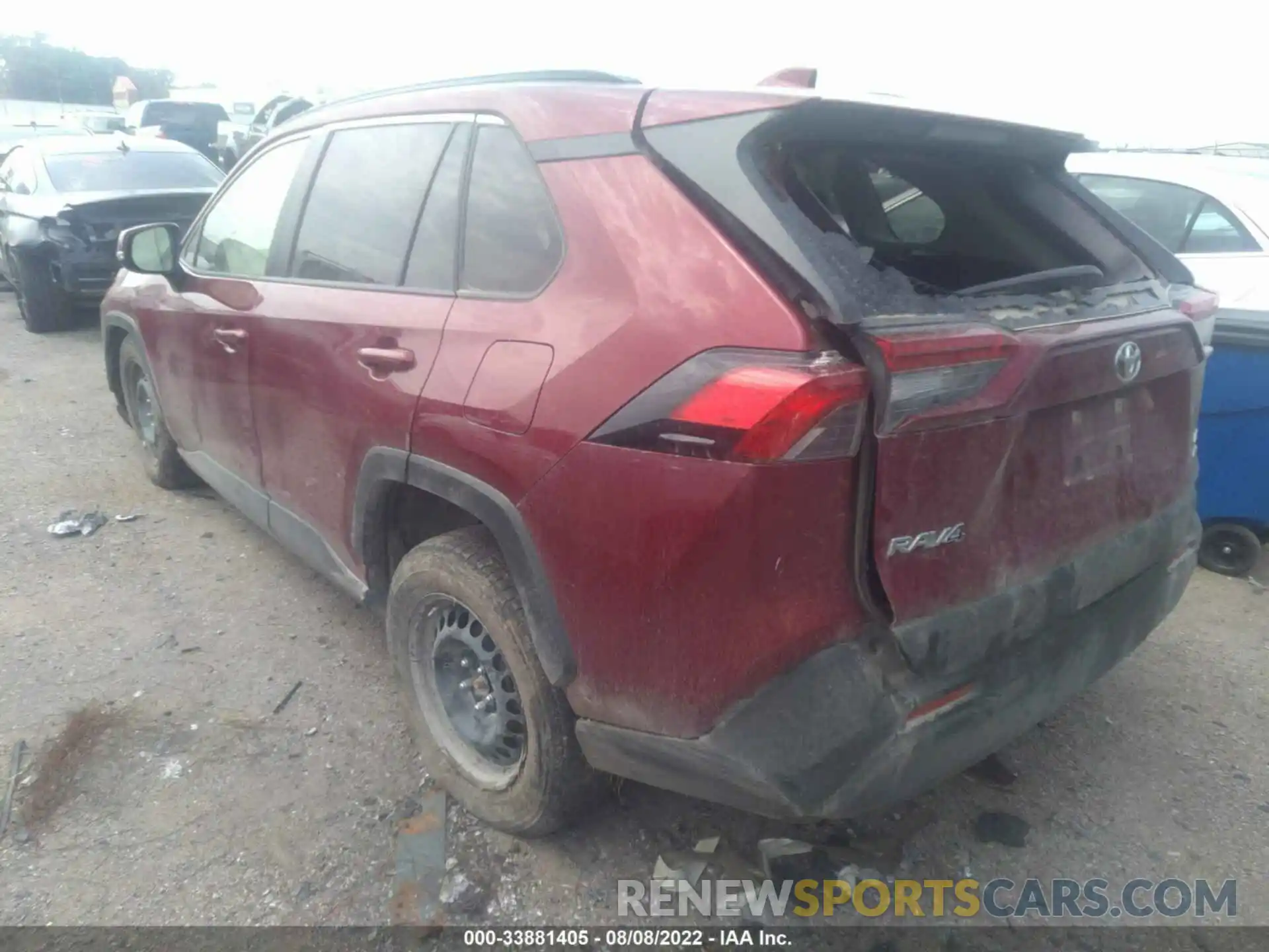 3 Фотография поврежденного автомобиля JTMG1RFV1KD011085 TOYOTA RAV4 2019