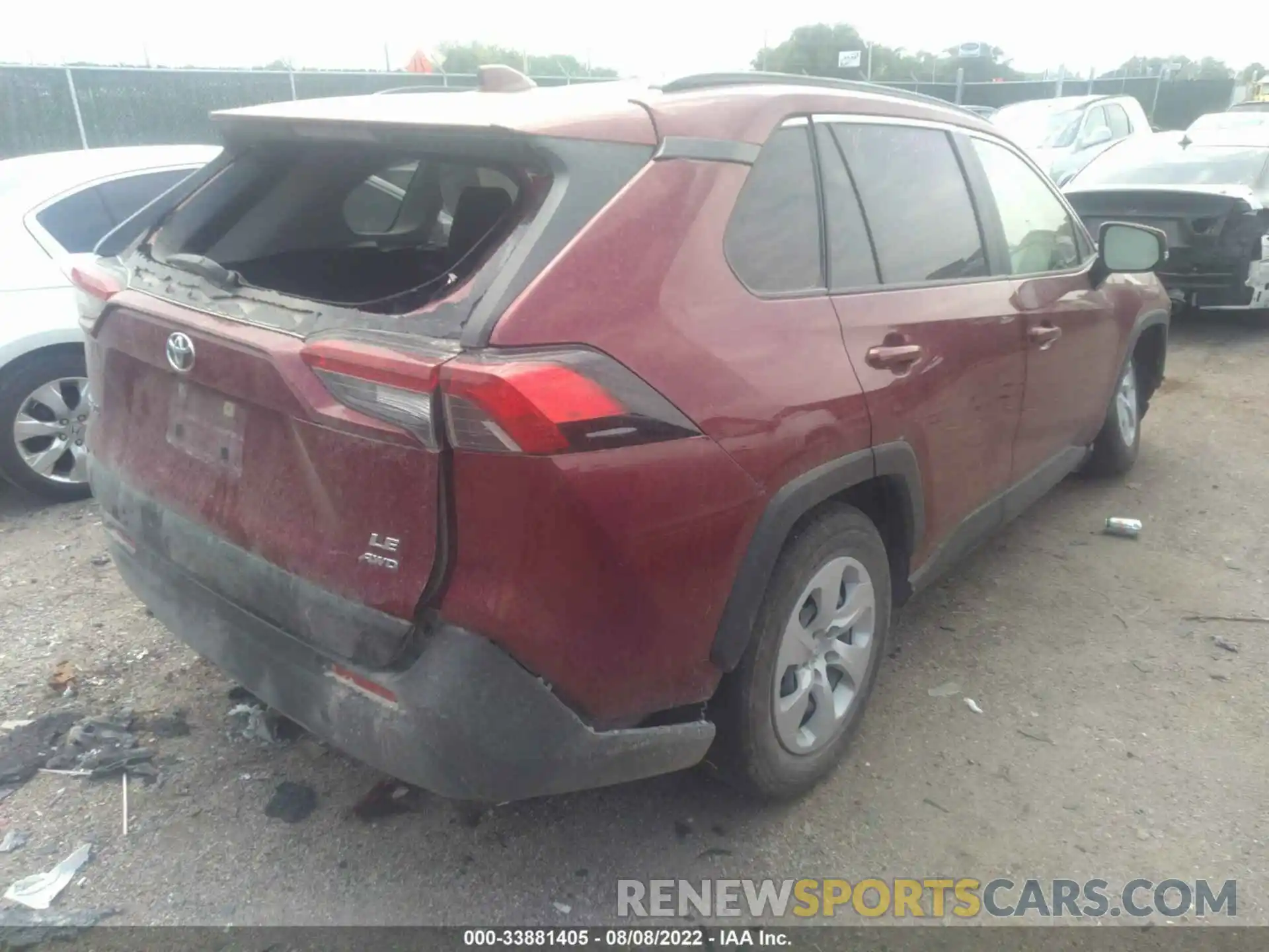 4 Фотография поврежденного автомобиля JTMG1RFV1KD011085 TOYOTA RAV4 2019