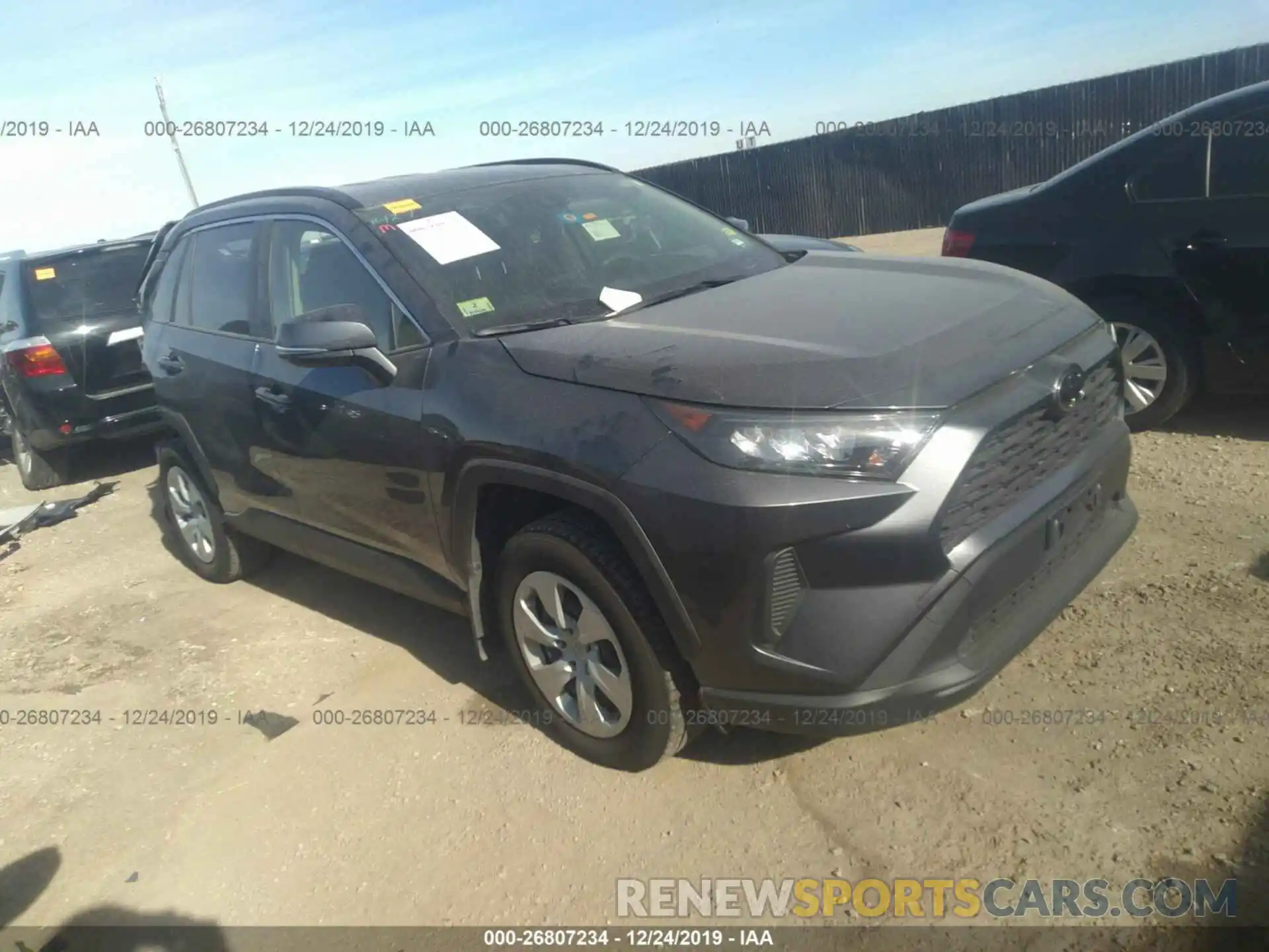 1 Photograph of a damaged car JTMG1RFV1KD012480 TOYOTA RAV4 2019