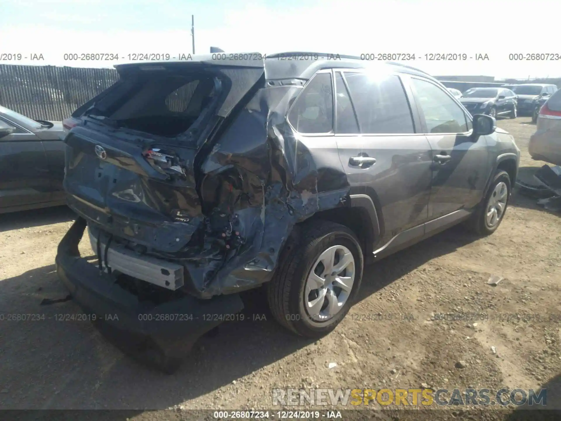 4 Photograph of a damaged car JTMG1RFV1KD012480 TOYOTA RAV4 2019