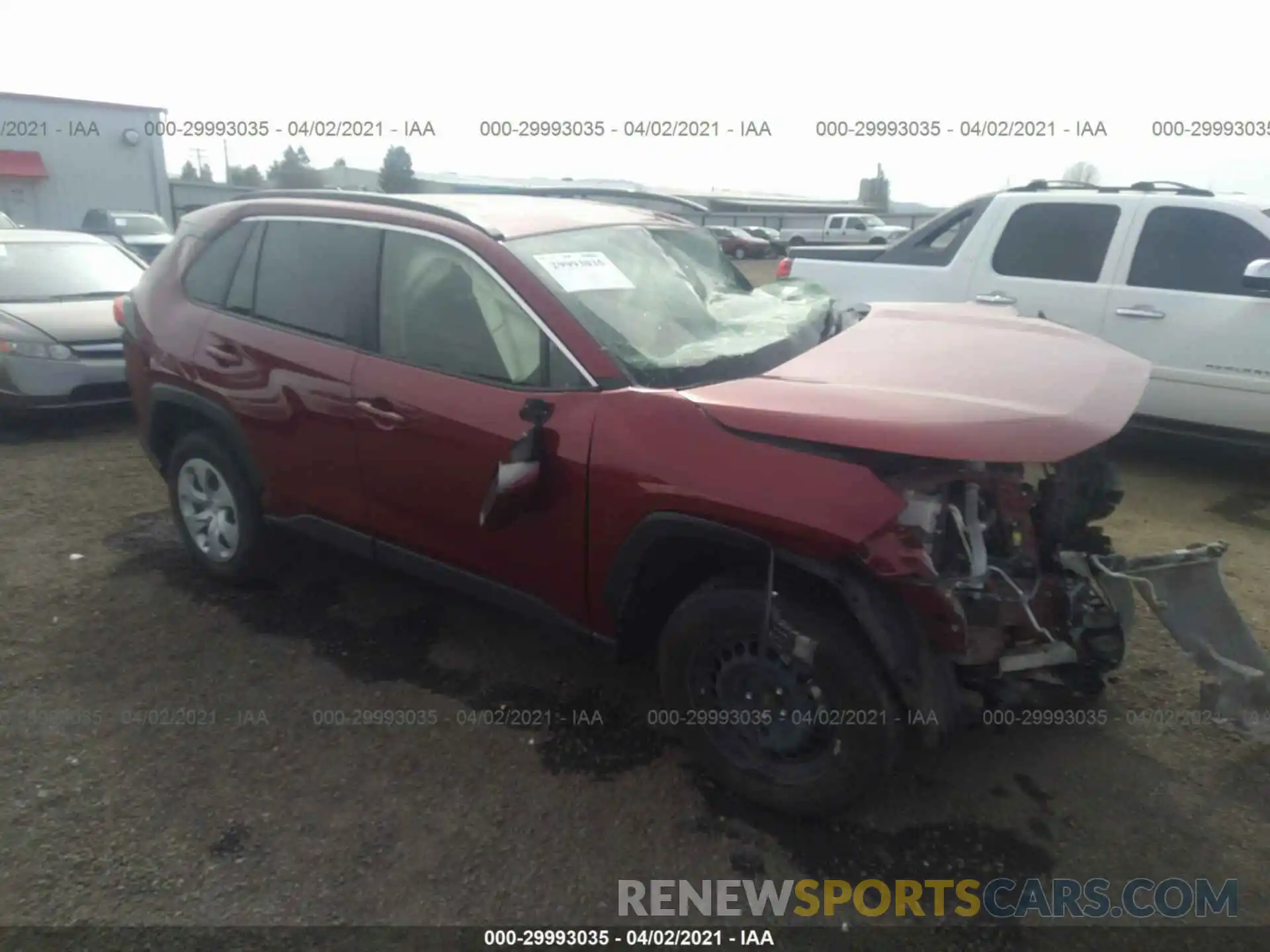 1 Photograph of a damaged car JTMG1RFV1KD027836 TOYOTA RAV4 2019