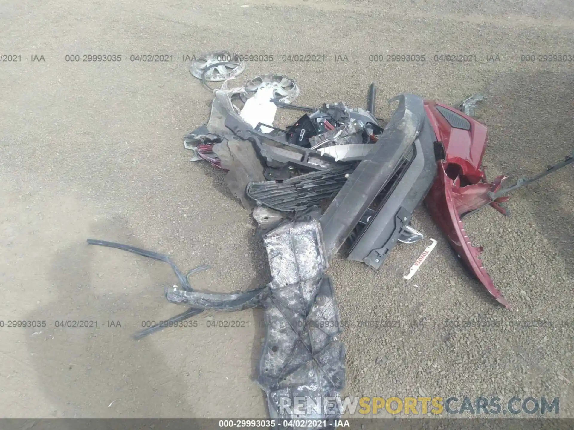 12 Photograph of a damaged car JTMG1RFV1KD027836 TOYOTA RAV4 2019