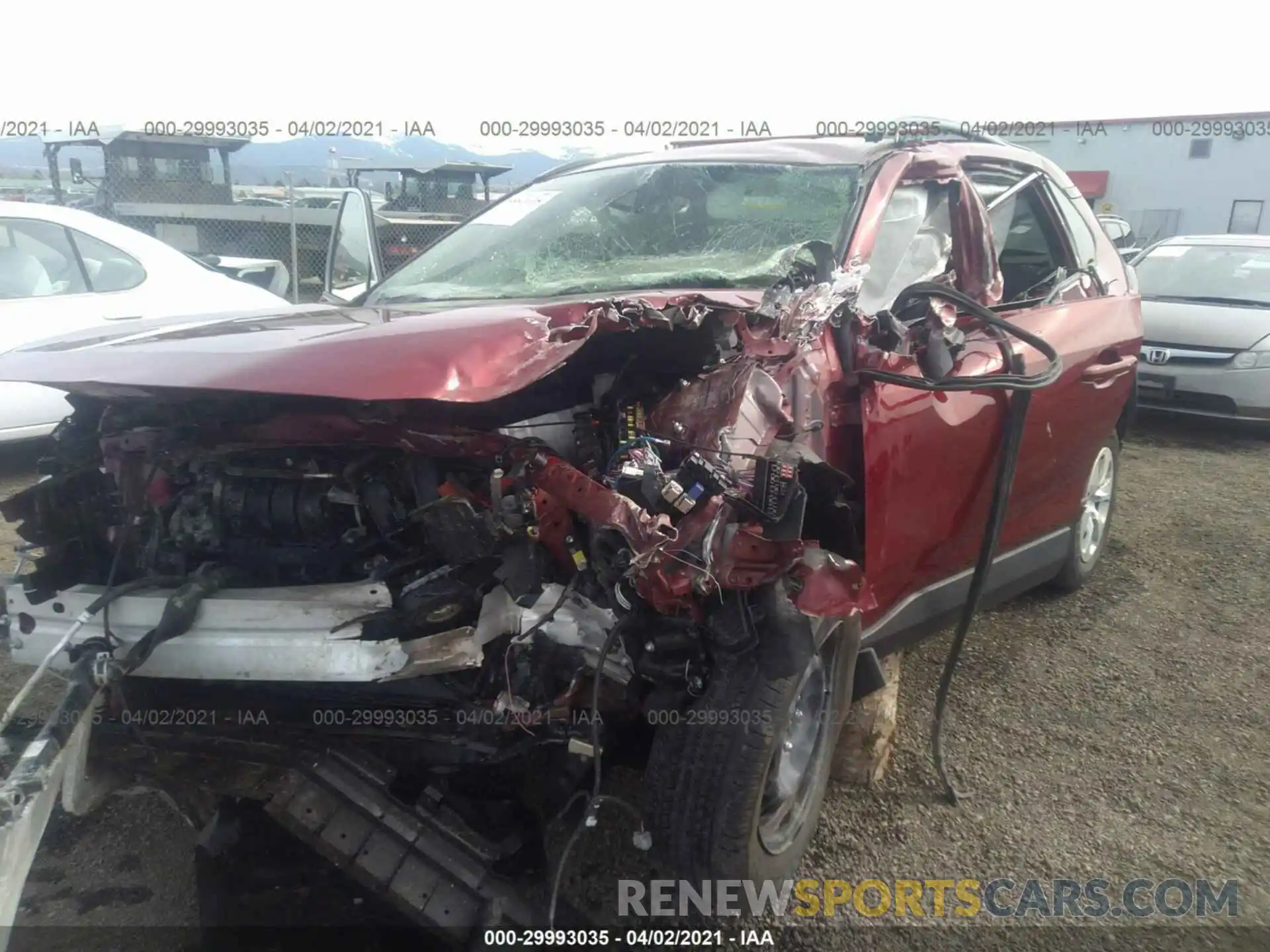 6 Photograph of a damaged car JTMG1RFV1KD027836 TOYOTA RAV4 2019