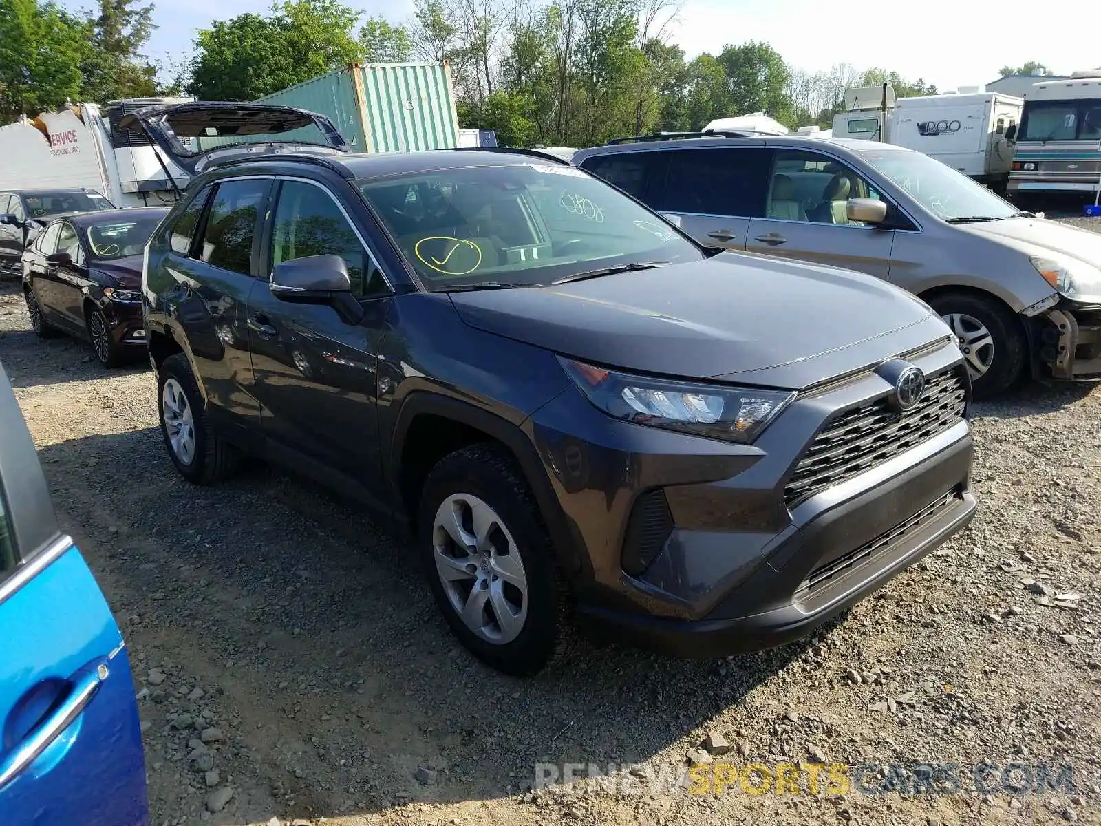 1 Photograph of a damaged car JTMG1RFV1KD029991 TOYOTA RAV4 2019