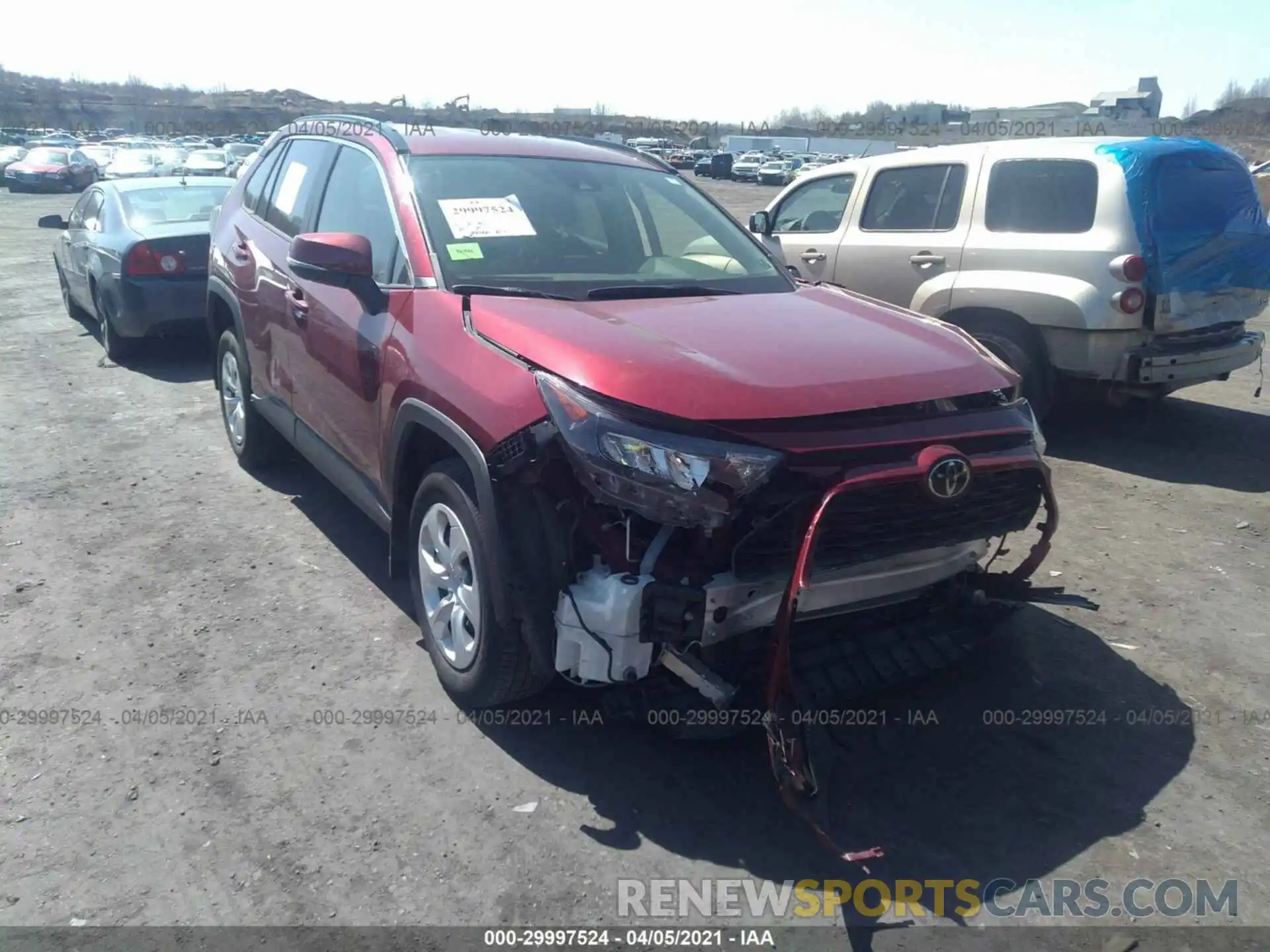 1 Photograph of a damaged car JTMG1RFV1KD035001 TOYOTA RAV4 2019