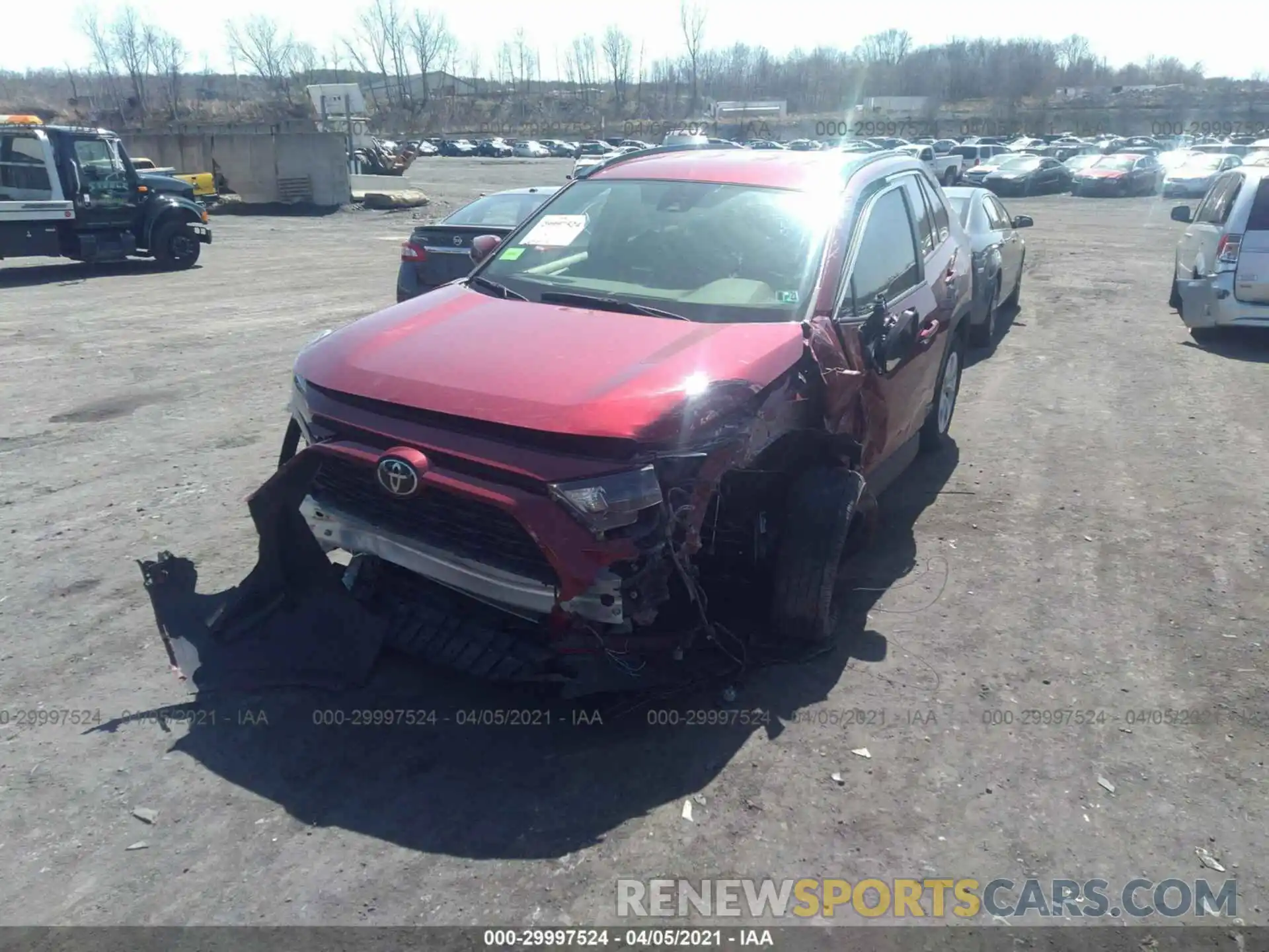 2 Photograph of a damaged car JTMG1RFV1KD035001 TOYOTA RAV4 2019