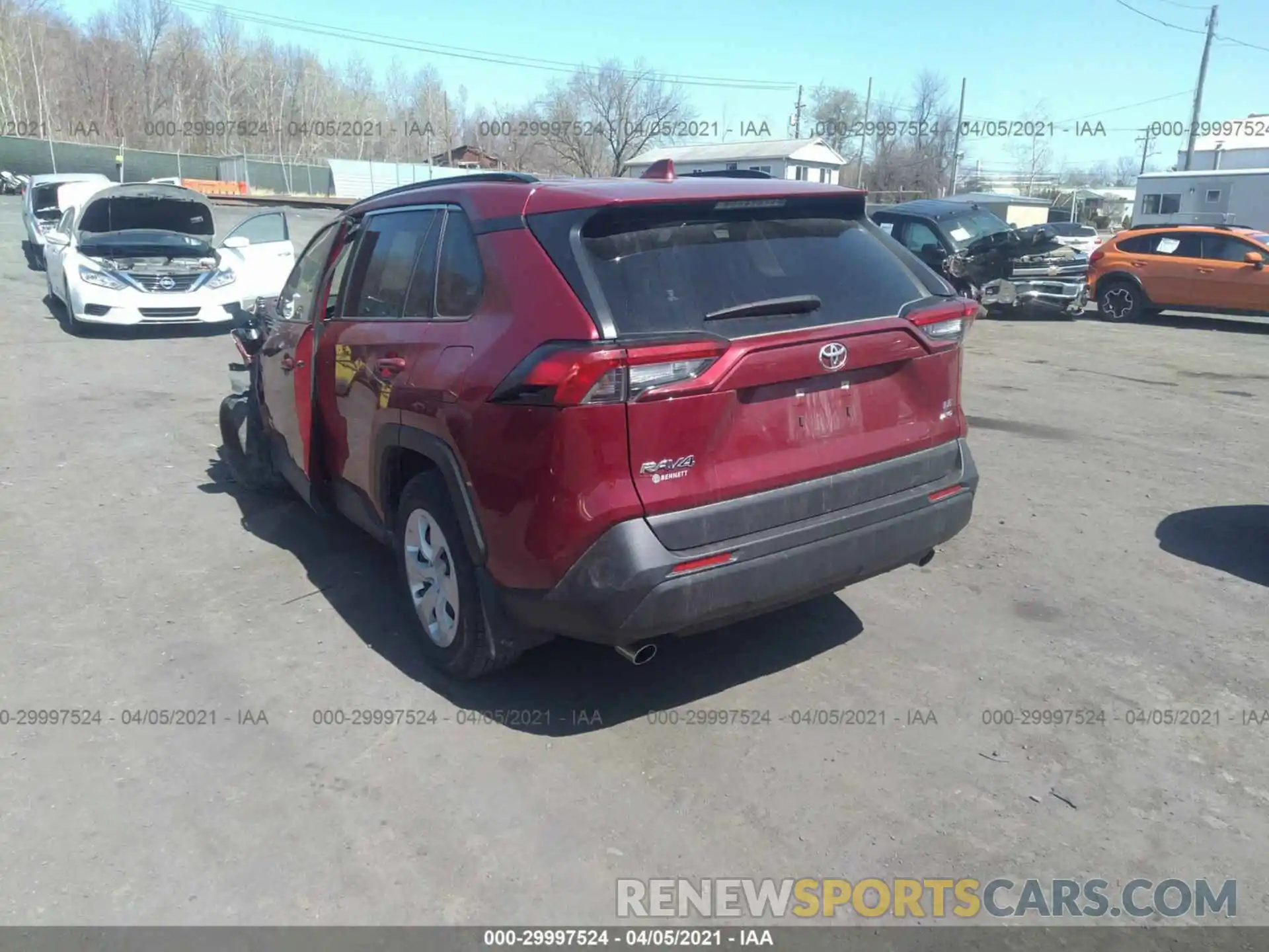 3 Фотография поврежденного автомобиля JTMG1RFV1KD035001 TOYOTA RAV4 2019