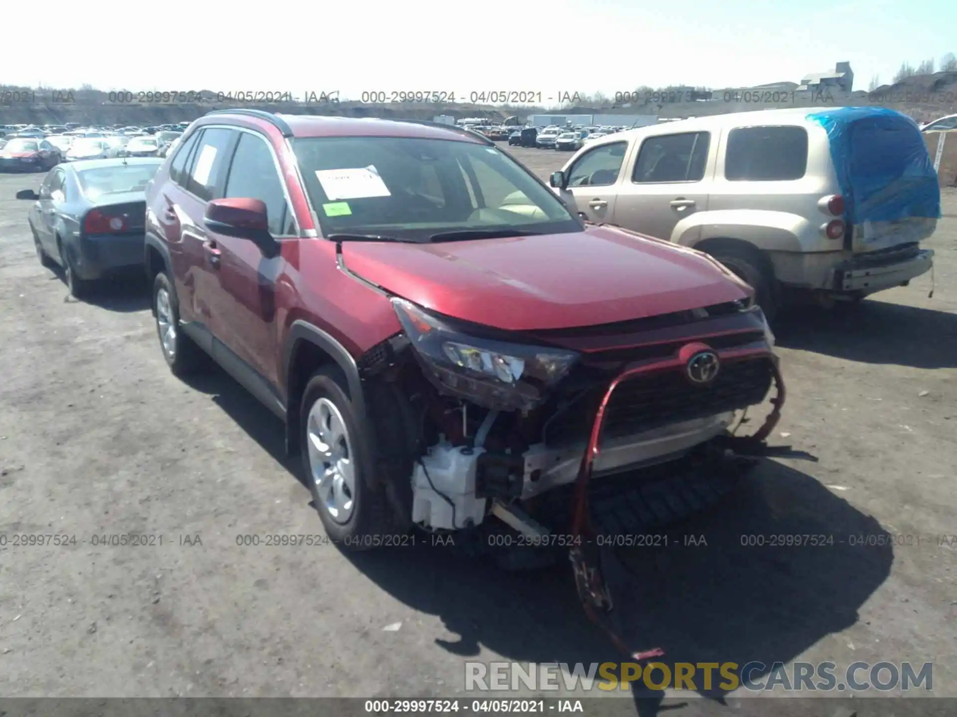 6 Фотография поврежденного автомобиля JTMG1RFV1KD035001 TOYOTA RAV4 2019