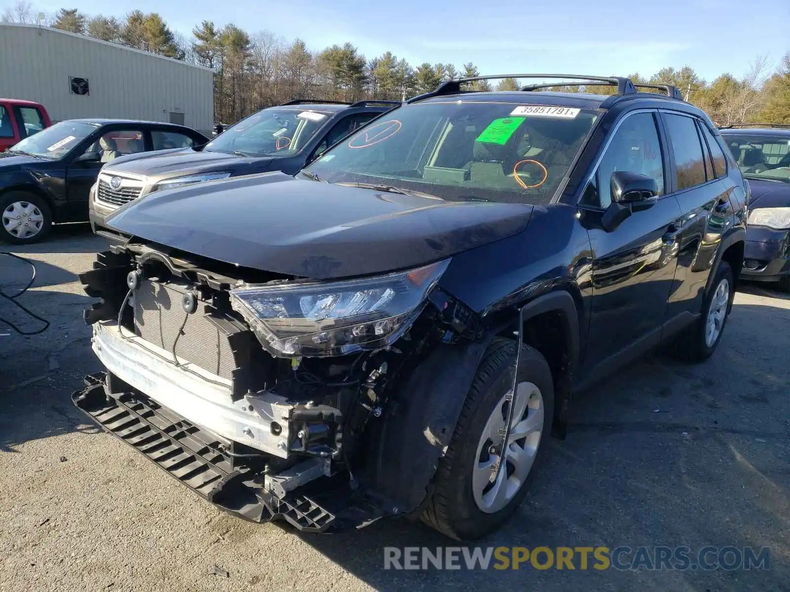 2 Photograph of a damaged car JTMG1RFV1KD504023 TOYOTA RAV4 2019