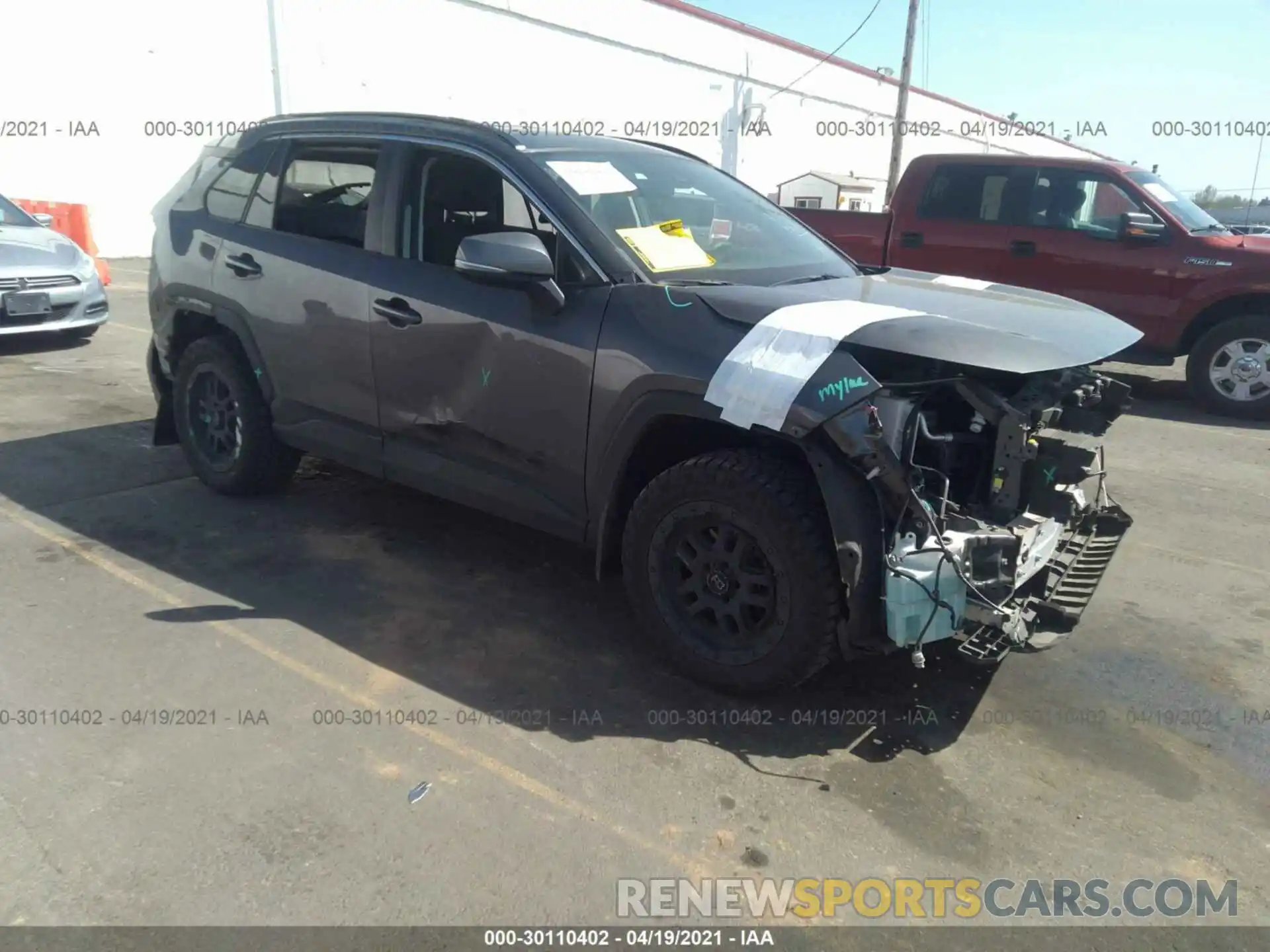 1 Фотография поврежденного автомобиля JTMG1RFV1KJ011394 TOYOTA RAV4 2019