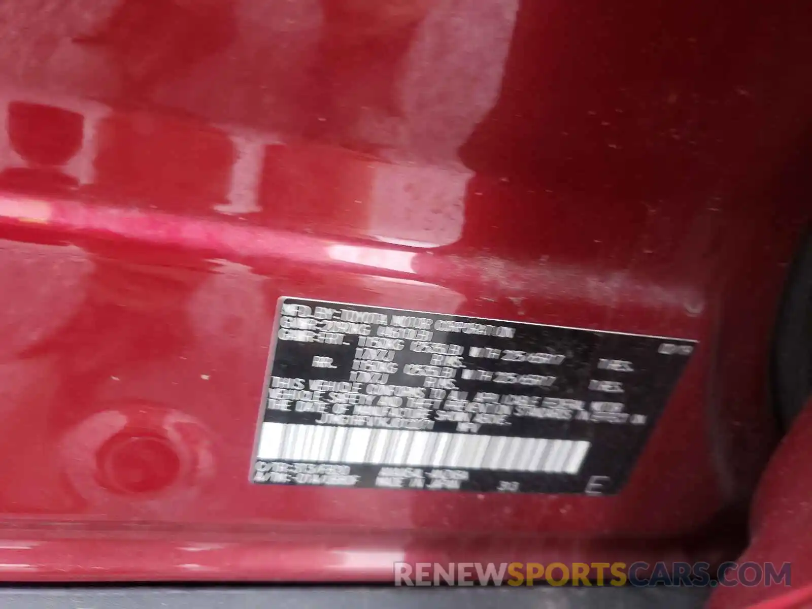 10 Photograph of a damaged car JTMG1RFV1KJ012271 TOYOTA RAV4 2019